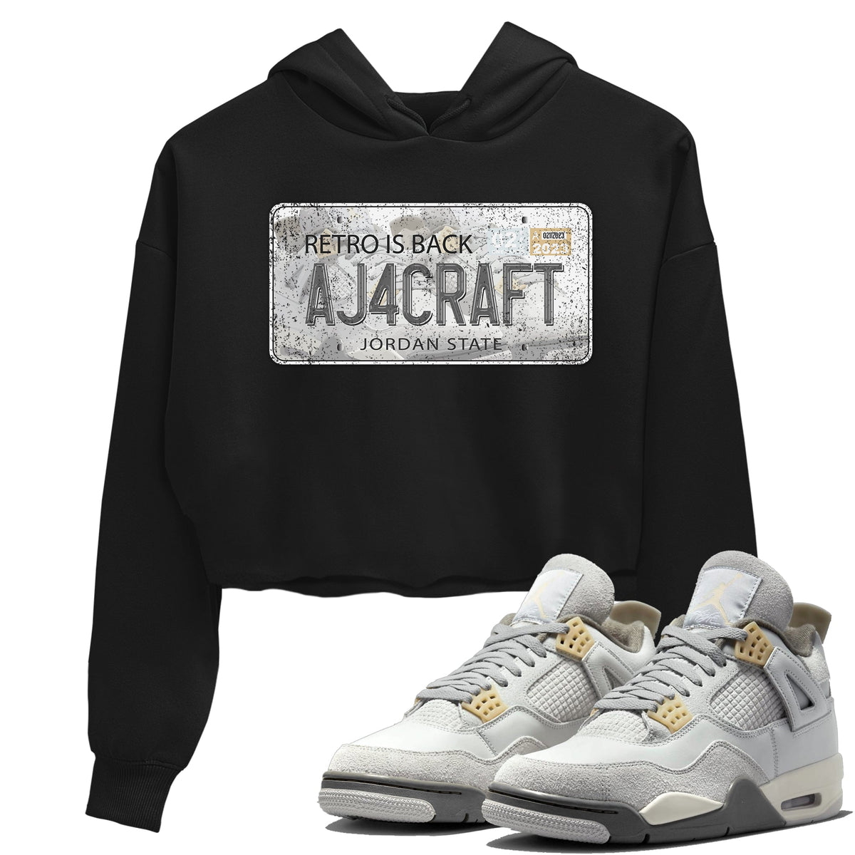 Jordan 4 Craft Sneaker Matching T-Shirt Jordan Plate Sneaker Tees Jordan 4 Craft Sneaker Release Tees Women's Shirts