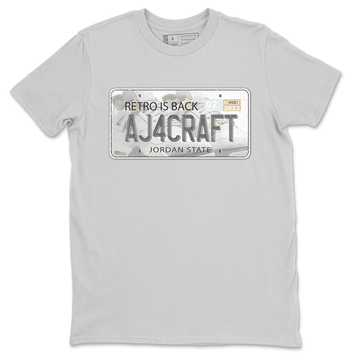 Jordan 4 Craft Sneaker Matching T-Shirt Jordan Plate Sneaker Tees Jordan 4 Craft Sneaker Release Tees Crew Neck Tees