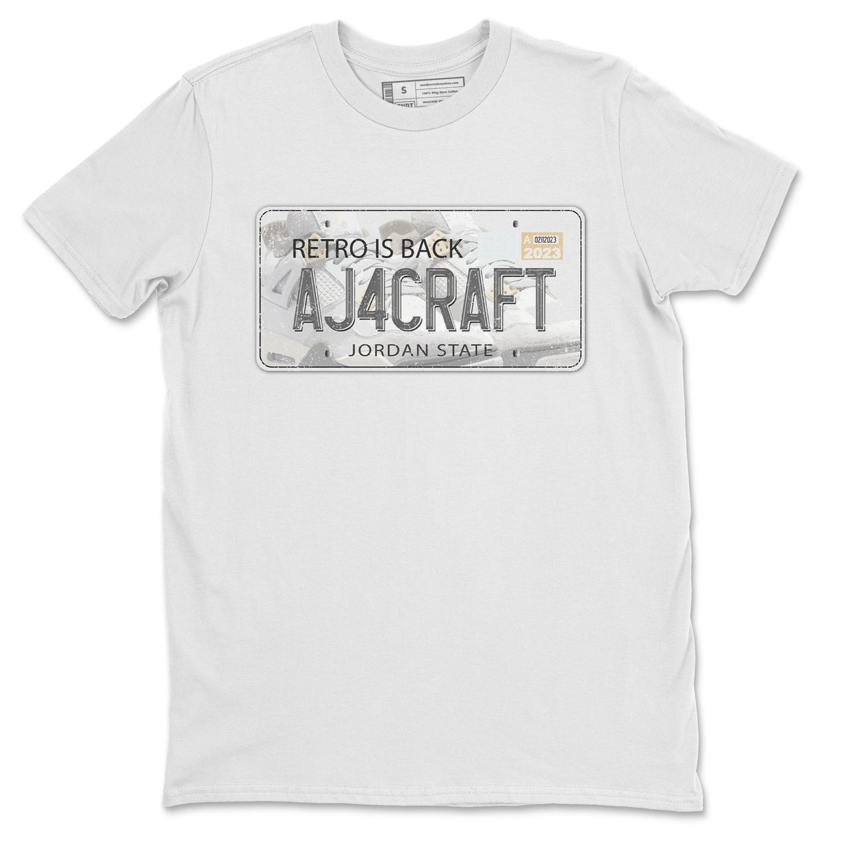 Jordan 4 Craft Sneaker Matching T-Shirt Jordan Plate Sneaker Tees Jordan 4 Craft Sneaker Release Tees Crew Neck Tees