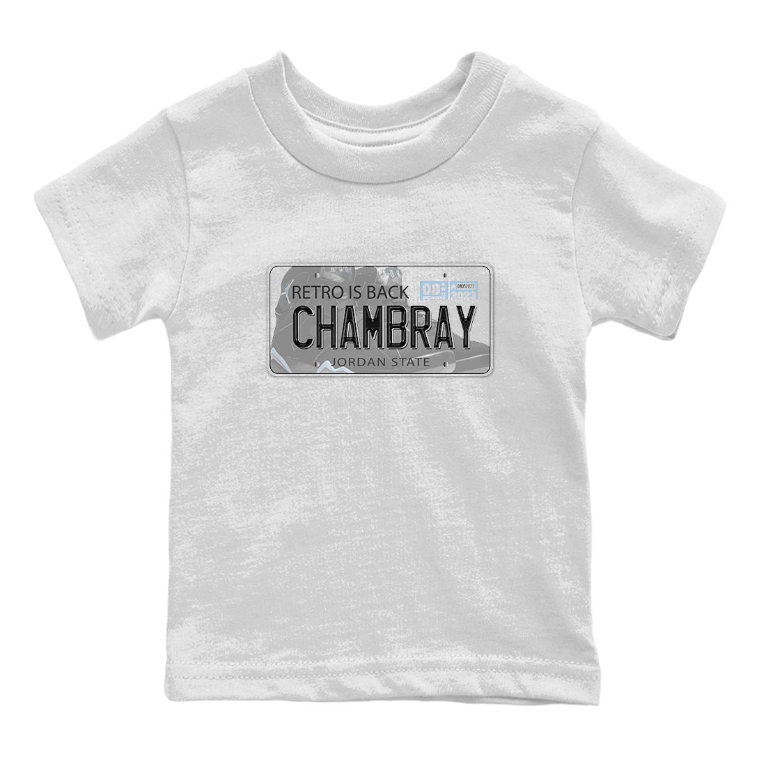 Air Jordan 7 Chambray shirt to match jordans Jordan Plate Streetwear Sneaker Shirt AJ7 Chambray Drip Gear Zone Sneaker Matching Clothing Baby Toddler White 2 T-Shirt
