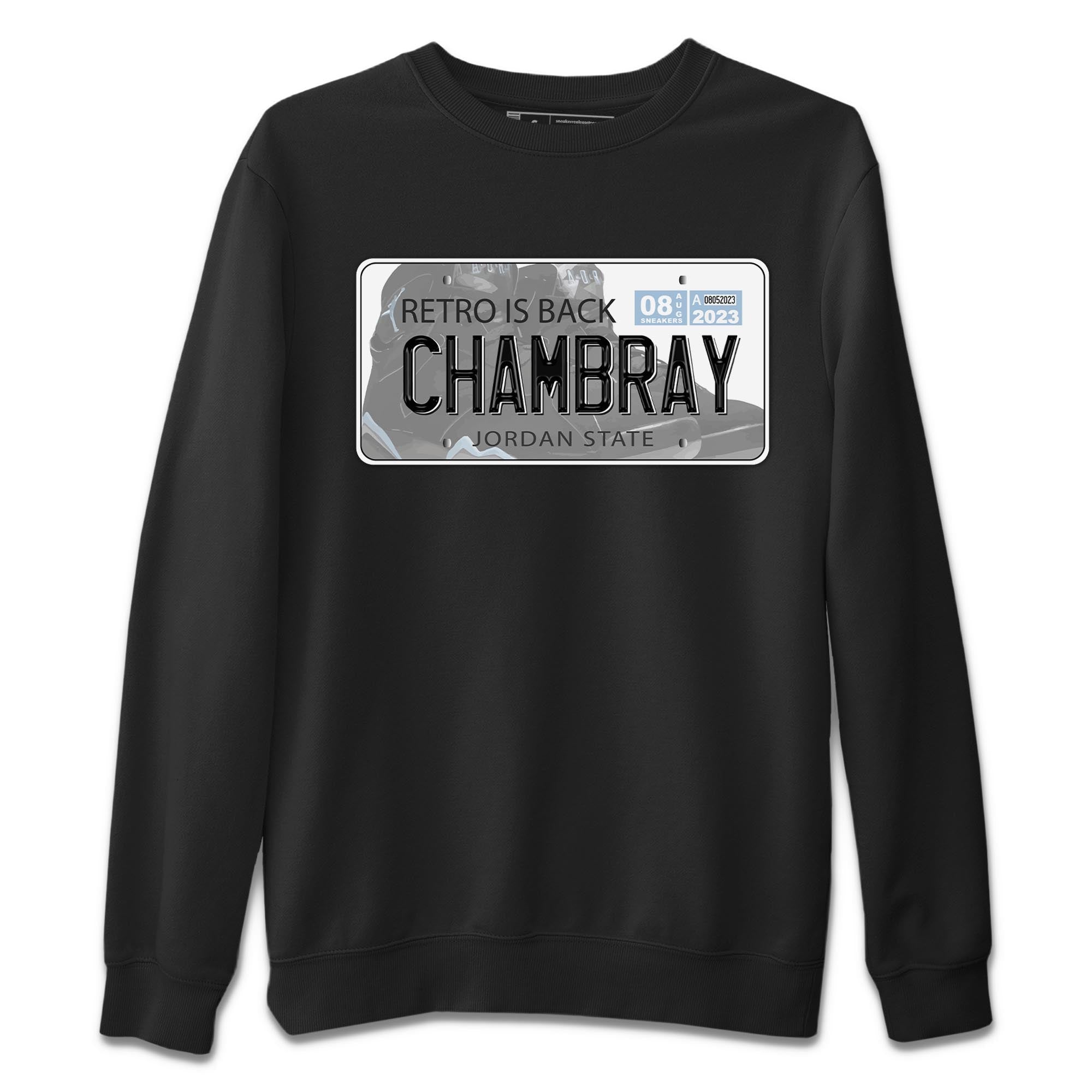 Air Jordan 7 Chambray shirt to match jordans Jordan Plate Streetwear Sneaker Shirt AJ7 Chambray Drip Gear Zone Sneaker Matching Clothing Unisex Black 2 T-Shirt