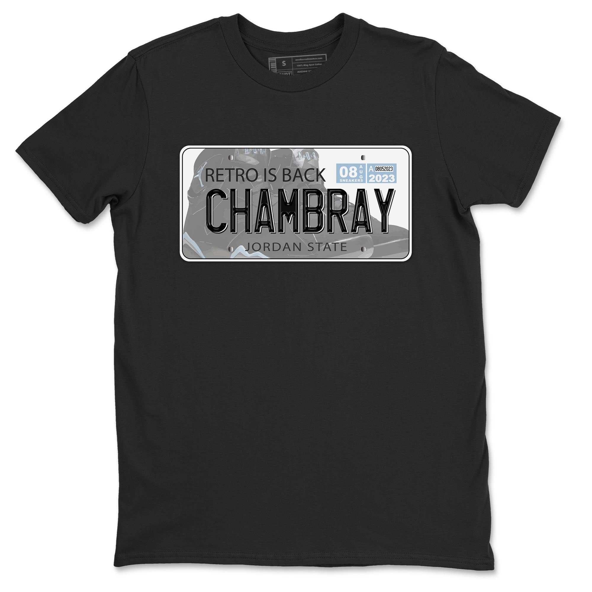 Air Jordan 7 Chambray shirt to match jordans Jordan Plate Streetwear Sneaker Shirt AJ7 Chambray Drip Gear Zone Sneaker Matching Clothing Unisex Black 2 T-Shirt