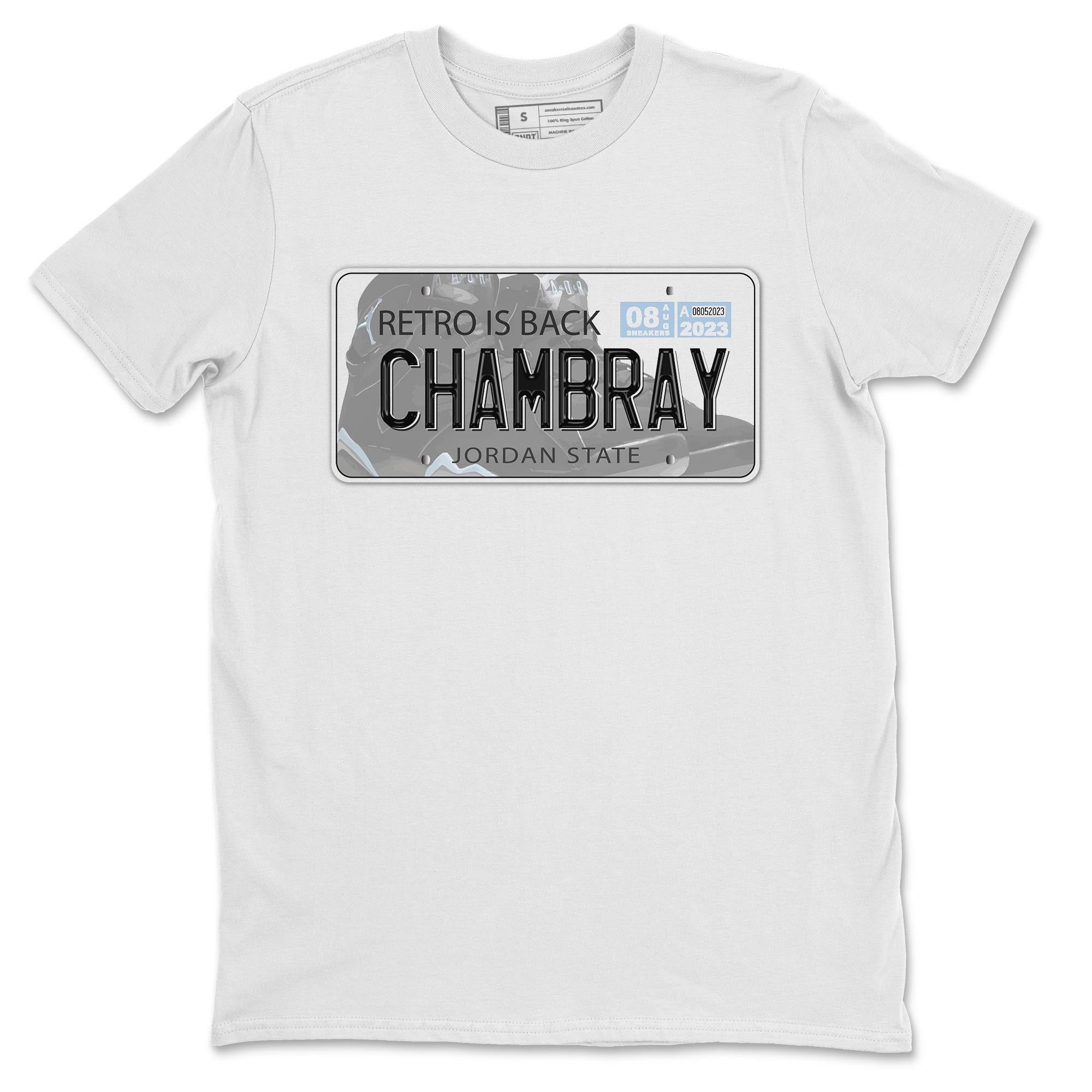 Air Jordan 7 Chambray shirt to match jordans Jordan Plate Streetwear Sneaker Shirt AJ7 Chambray Drip Gear Zone Sneaker Matching Clothing Unisex White 2 T-Shirt