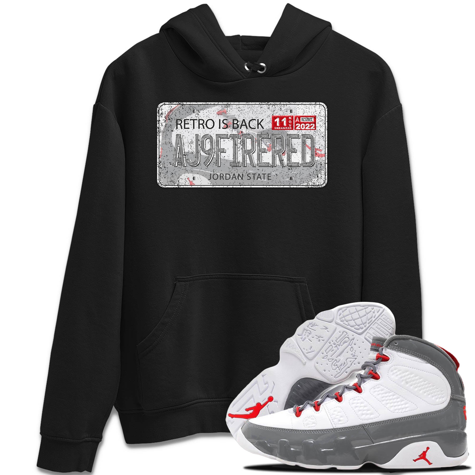 Jordan 9 Fire Red Shirt To Match Jordans Jordan Plate Sneaker Tees Jordan 9 Fire Red Drip Gear Zone Sneaker Matching Clothing Unisex Shirts