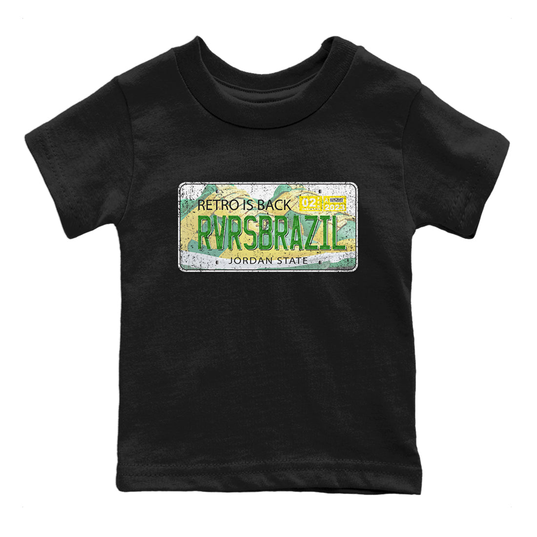 Dunk Reverse Brazil Sneaker Match Tees Jordan Plate Sneaker Tees Dunk Reverse Brazil Jordan to match sneaker T-Shirt Kids Shirts