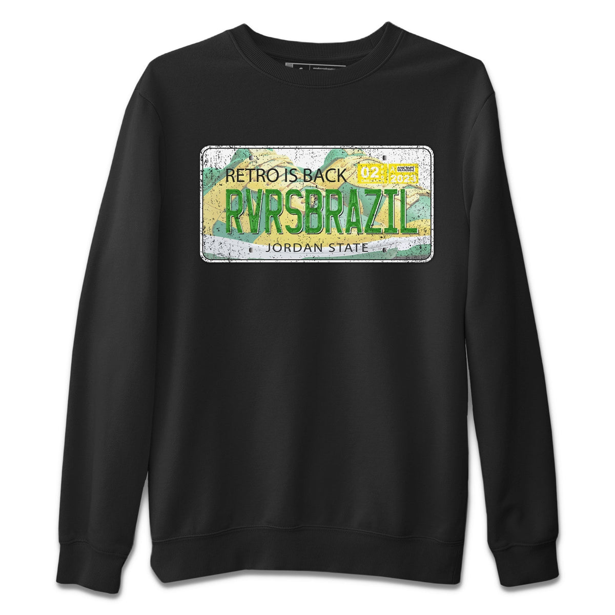 Dunk Reverse Brazil Sneaker Match Tees Jordan Plate Sneaker Tees Dunk Reverse Brazil Jordan to match sneaker T-Shirt Crew Neck Shirts