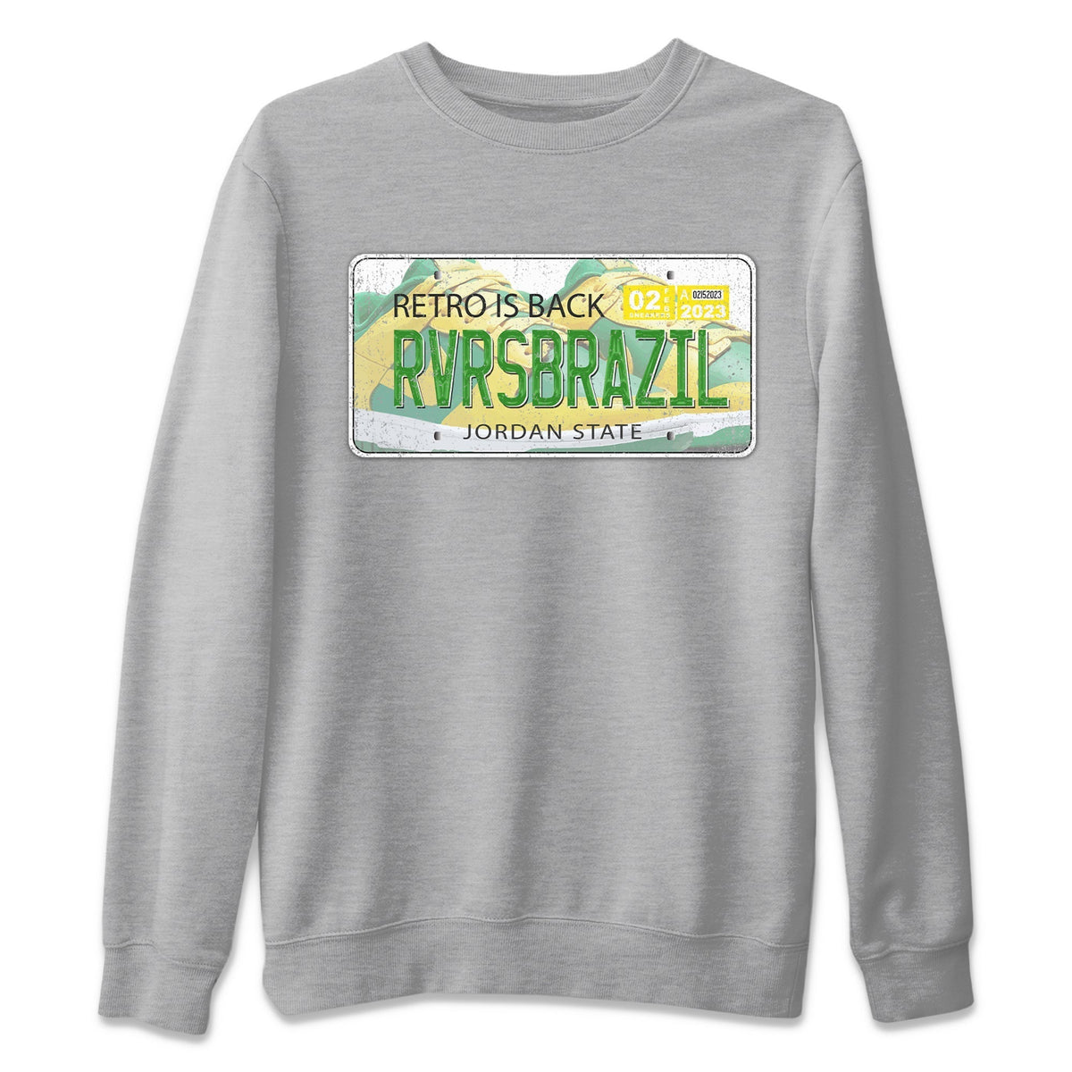 Dunk Reverse Brazil Sneaker Match Tees Jordan Plate Sneaker Tees Dunk Reverse Brazil Jordan to match sneaker T-Shirt Crew Neck Shirts
