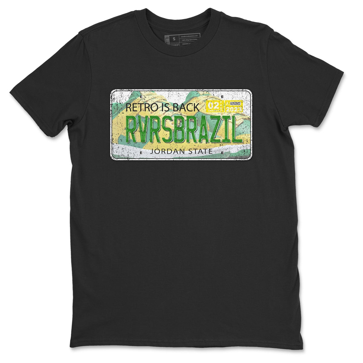 Dunk Reverse Brazil Sneaker Match Tees Jordan Plate Sneaker Tees Dunk Reverse Brazil Jordan to match sneaker T-Shirt Crew Neck Shirts