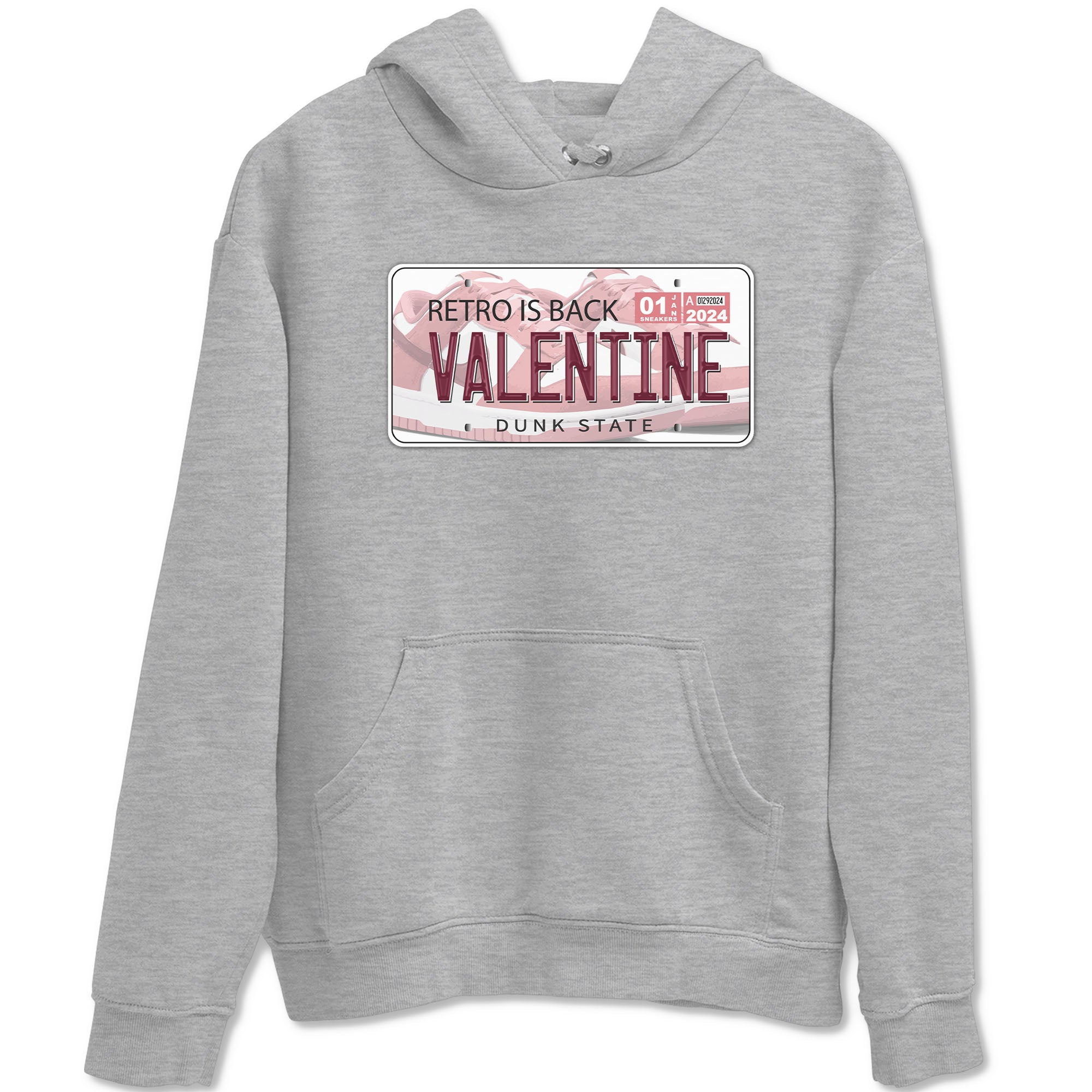 Dunk Valentine's Day shirt to match jordans Jordan Plate sneaker tees Dunks Valentine's Day Drip Gear Zone unisex cotton Heather Grey 2 crew neck shirt