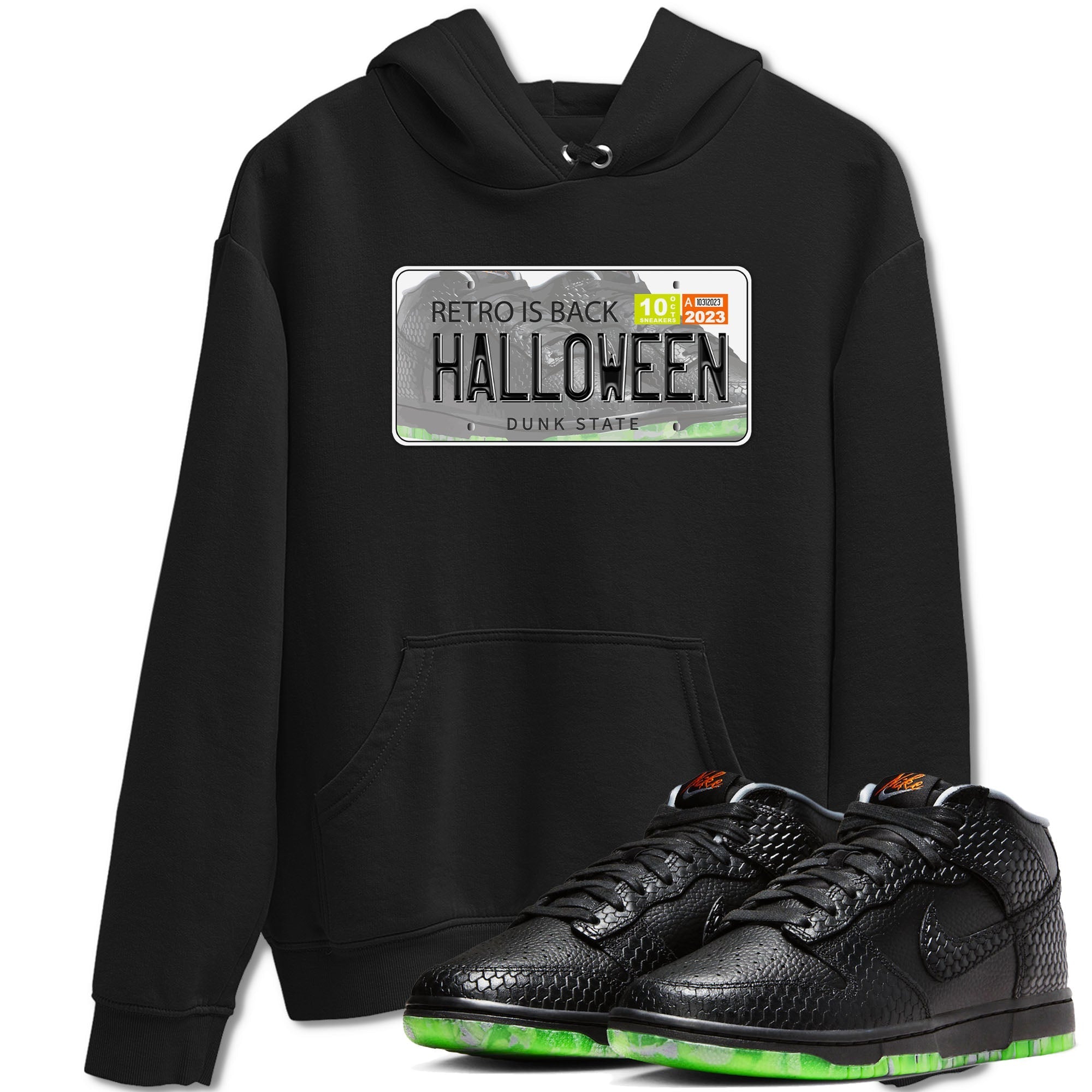 Nike Dunk Halloween shirt to match jordans Jordan Plate sneaker tees Nike Dunk Mid Halloween Drip Gear Zone Sneaker Matching Clothing Brand Unisex Sneaker Tee Black 1 T-Shirt