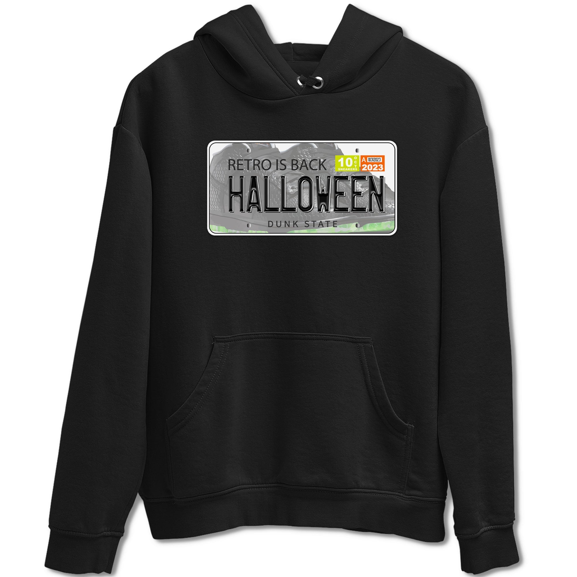 Nike Dunk Halloween shirt to match jordans Jordan Plate sneaker tees Nike Dunk Mid Halloween Drip Gear Zone Sneaker Matching Clothing Brand Unisex Sneaker Tee Black 2 T-Shirt