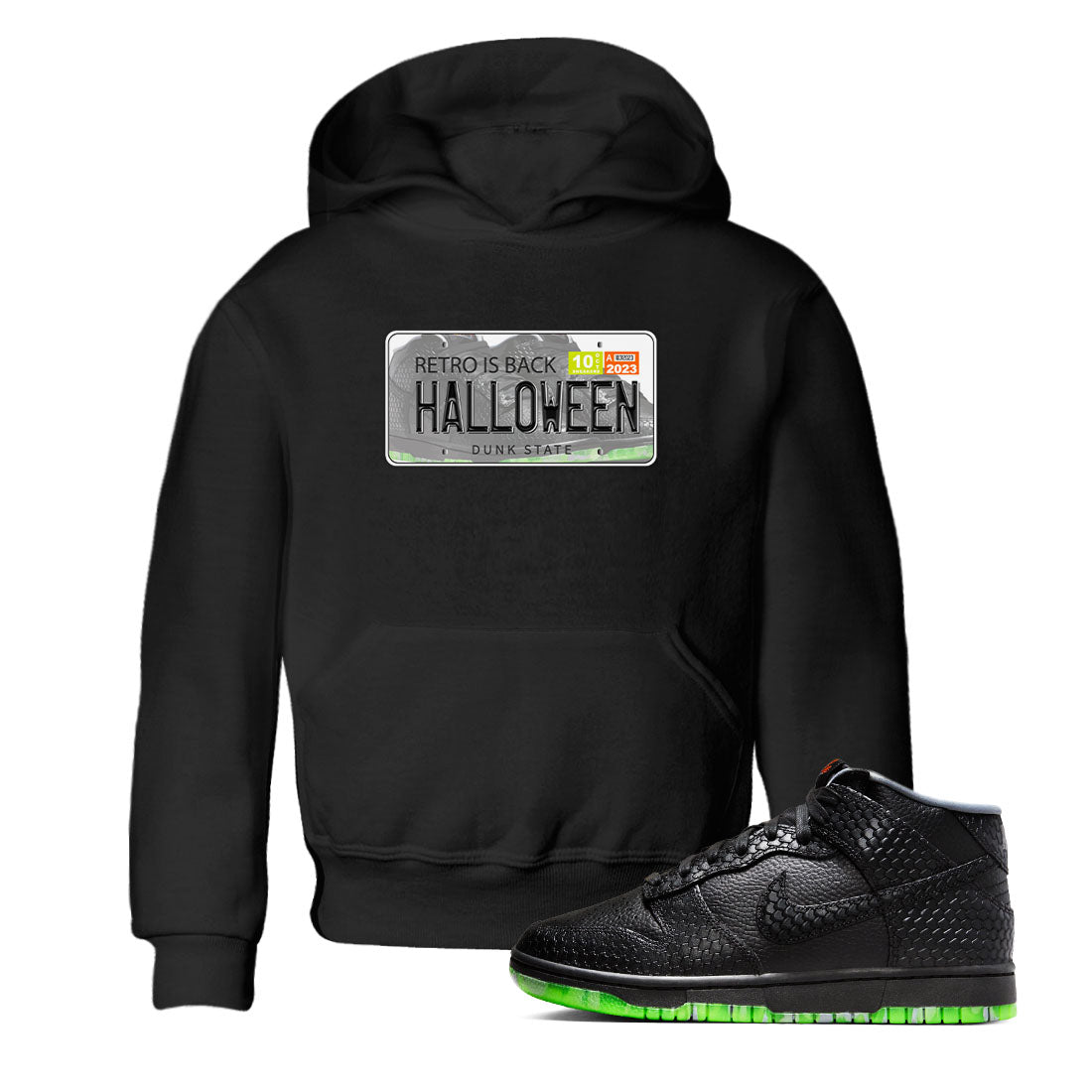 Nike Dunk Halloween shirt to match jordans Jordan Plate sneaker tees Nike Dunk Mid Halloween Drip Gear Zone Sneaker Matching Clothing Brand Baby Toddler Black 1 T-Shirt