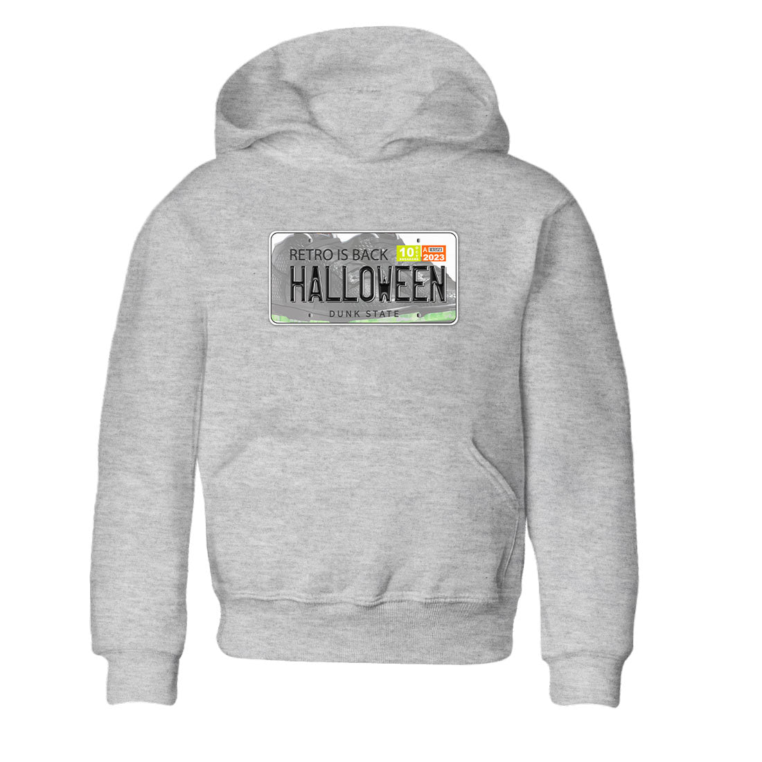 Nike Dunk Halloween shirt to match jordans Jordan Plate sneaker tees Nike Dunk Mid Halloween Drip Gear Zone Sneaker Matching Clothing Brand Baby Toddler Heather Grey 2 T-Shirt