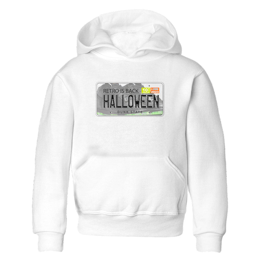 Nike Dunk Halloween shirt to match jordans Jordan Plate sneaker tees Nike Dunk Mid Halloween Drip Gear Zone Sneaker Matching Clothing Brand Baby Toddler White 2 T-Shirt