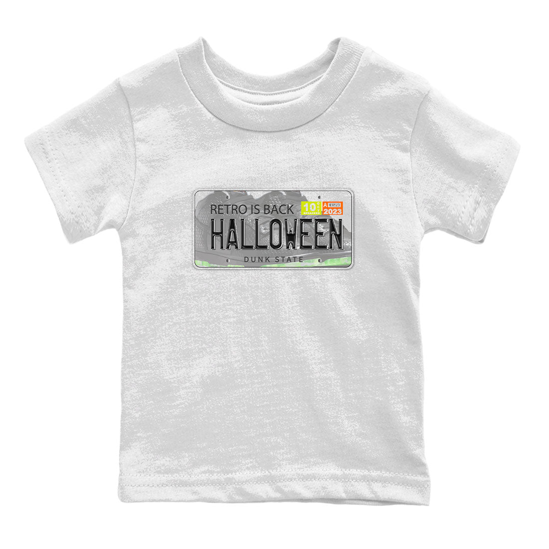 Nike Dunk Halloween shirt to match jordans Jordan Plate sneaker tees Nike Dunk Mid Halloween Drip Gear Zone Sneaker Matching Clothing Brand Baby Toddler White 2 T-Shirt