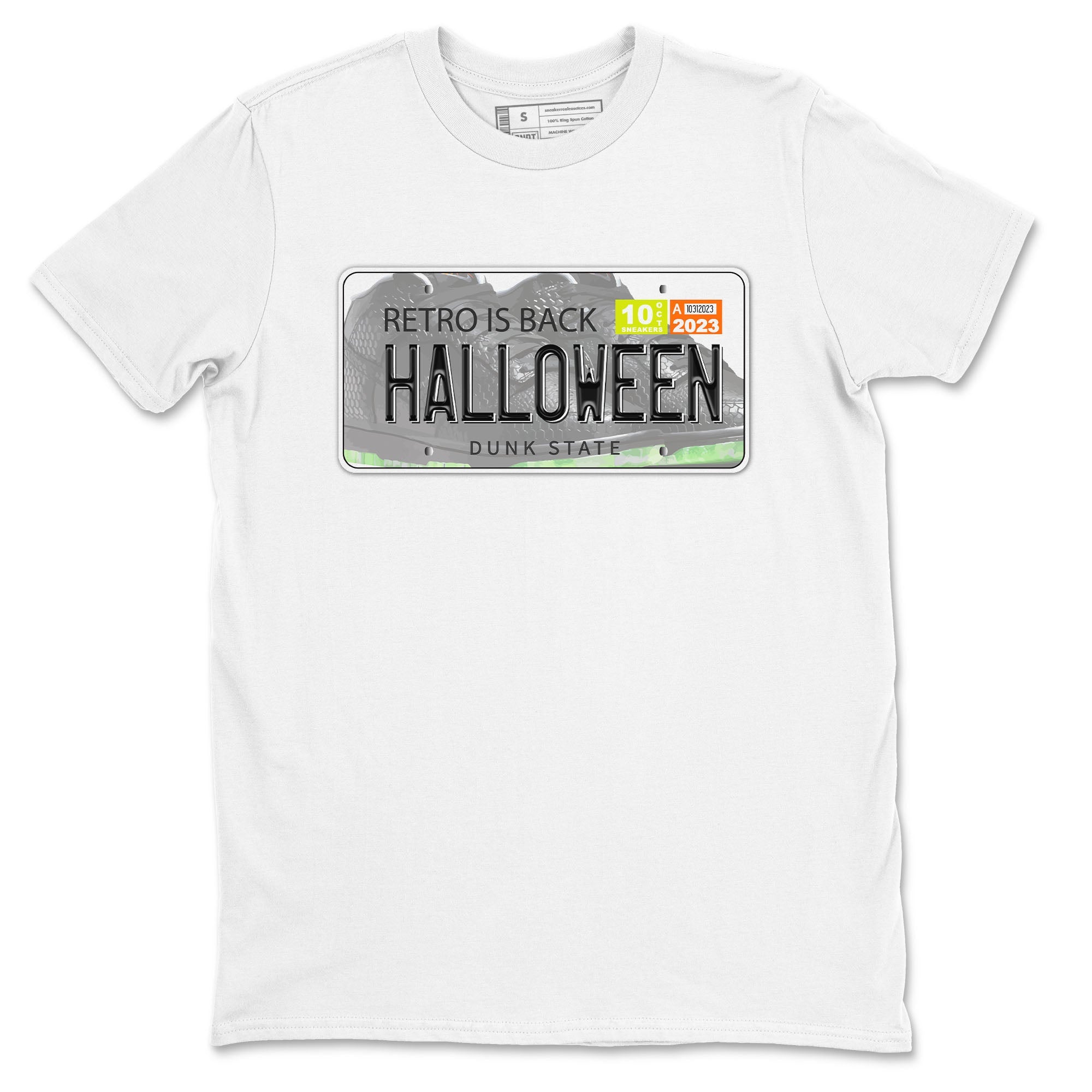 Nike Dunk Halloween shirt to match jordans Jordan Plate sneaker tees Nike Dunk Mid Halloween Drip Gear Zone Sneaker Matching Clothing Brand Unisex Sneaker Tee White 2 T-Shirt