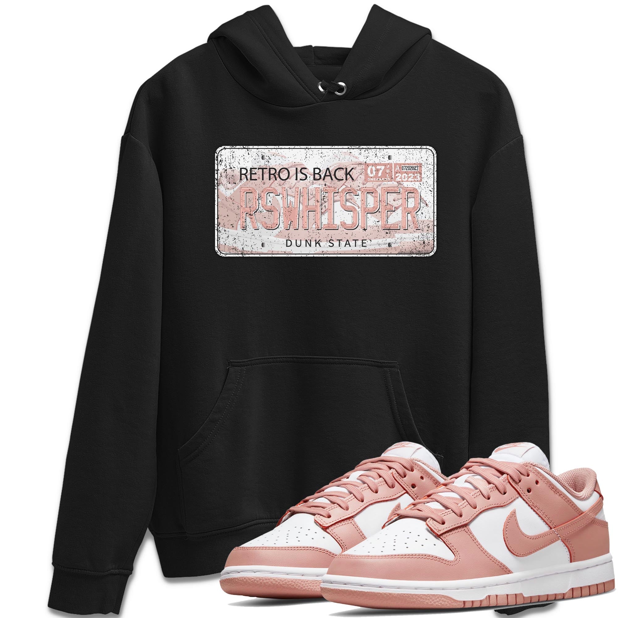 Nike Dunks Low Rose Whisper shirt to match jordans Jordan Plate Streetwear Sneaker Shirt Nike Dunk Rose Whisper Drip Gear Zone Sneaker Matching Clothing Unisex Black 1 T-Shirt