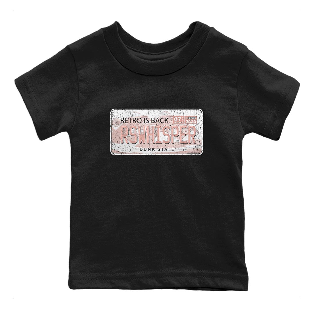 Nike Dunks Low Rose Whisper shirt to match jordans Jordan Plate Streetwear Sneaker Shirt Nike Dunk Rose Whisper Drip Gear Zone Sneaker Matching Clothing Baby Toddler Black 2 T-Shirt