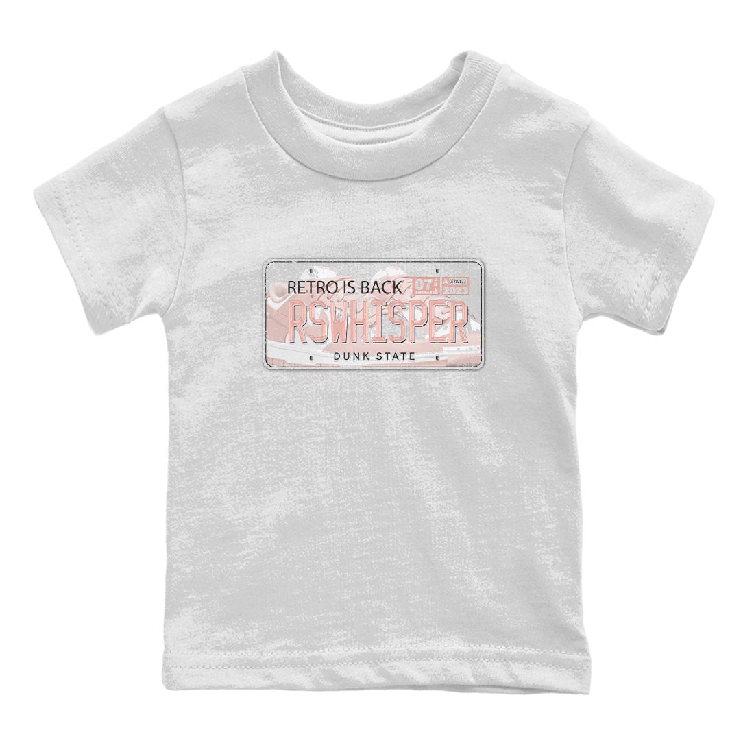 Nike Dunks Low Rose Whisper shirt to match jordans Jordan Plate Streetwear Sneaker Shirt Nike Dunk Rose Whisper Drip Gear Zone Sneaker Matching Clothing Baby Toddler White 2 T-Shirt