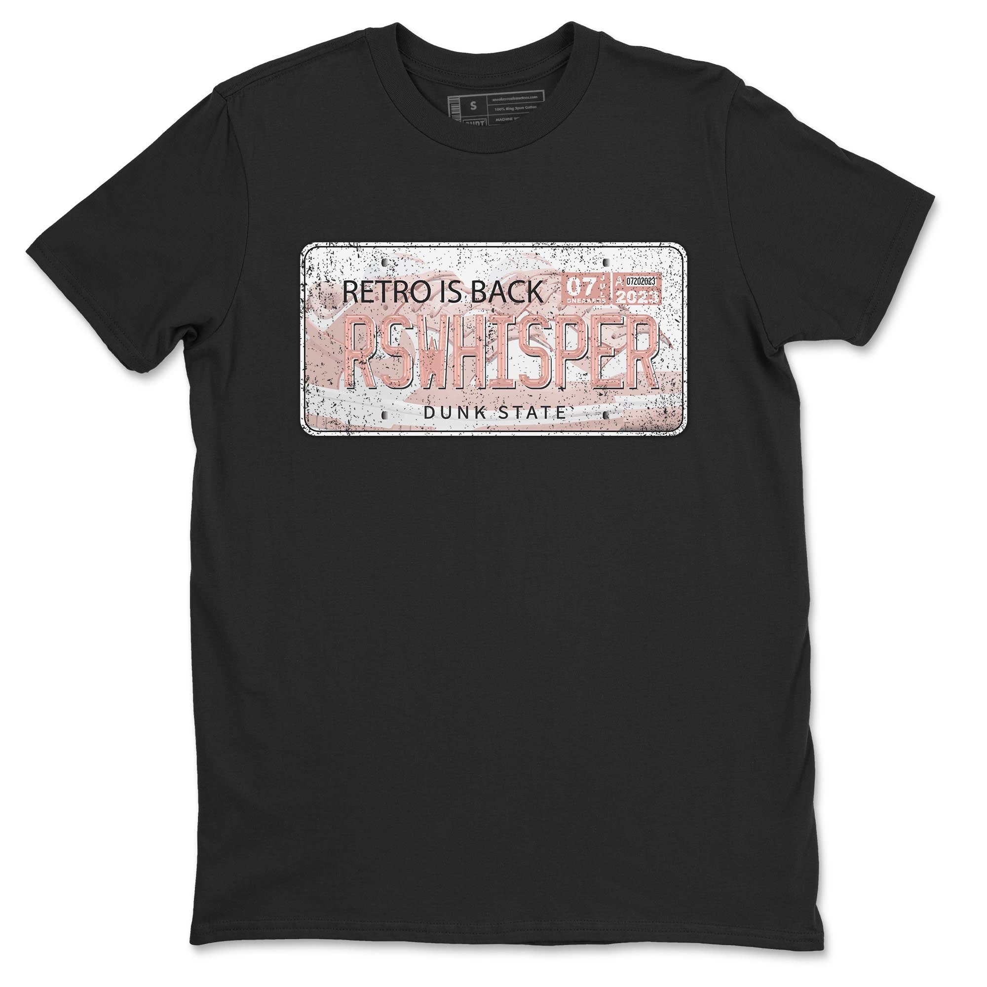 Nike Dunks Low Rose Whisper shirt to match jordans Jordan Plate Streetwear Sneaker Shirt Nike Dunk Rose Whisper Drip Gear Zone Sneaker Matching Clothing Unisex Black 2 T-Shirt