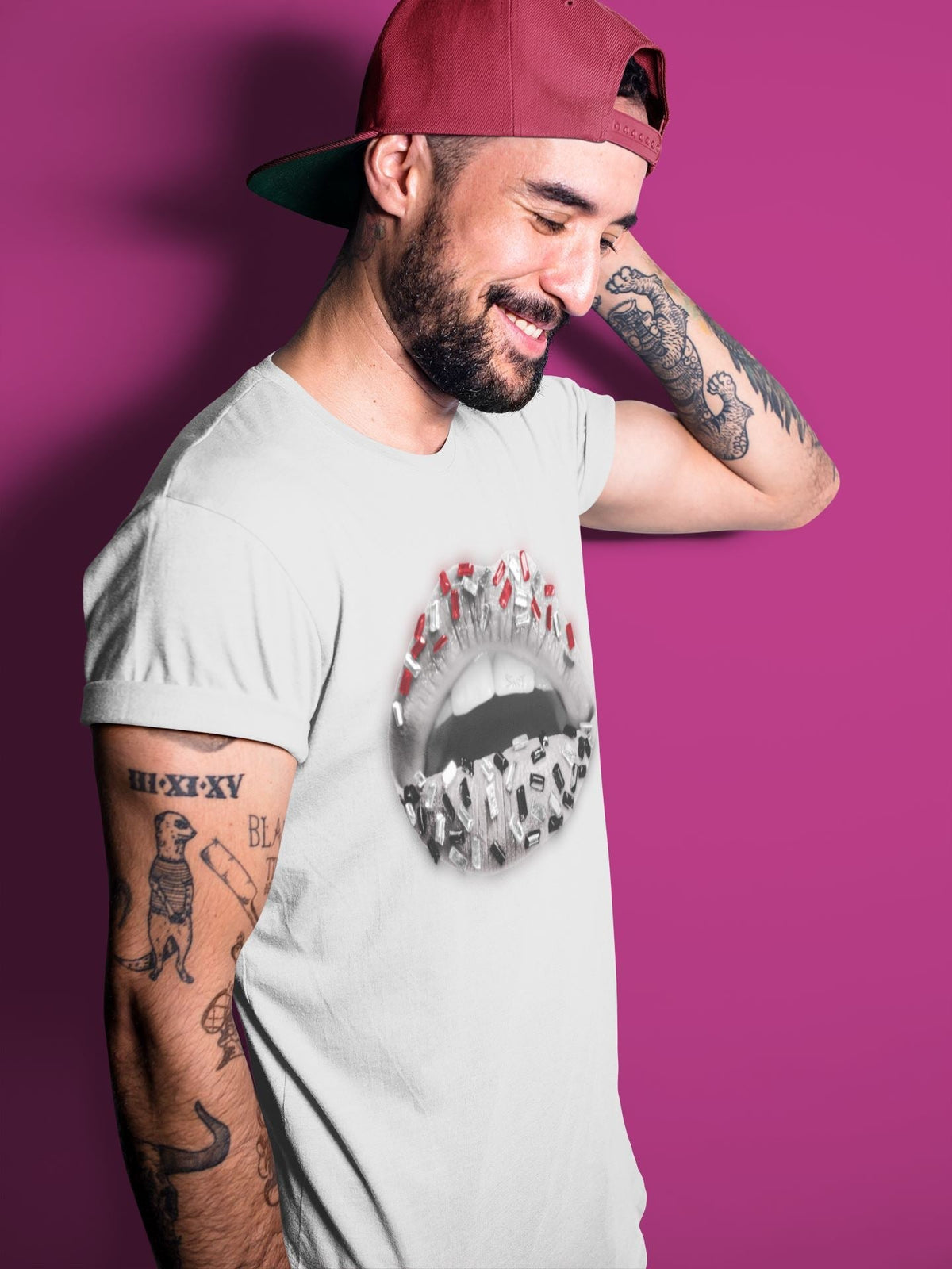 Jordan 1 Smoke Grey Sneaker Matching T-Shirt Lips Jewel Sneaker Tees Jordan 1 Smoke Grey Sneaker Release Tees Crew Neck Tees