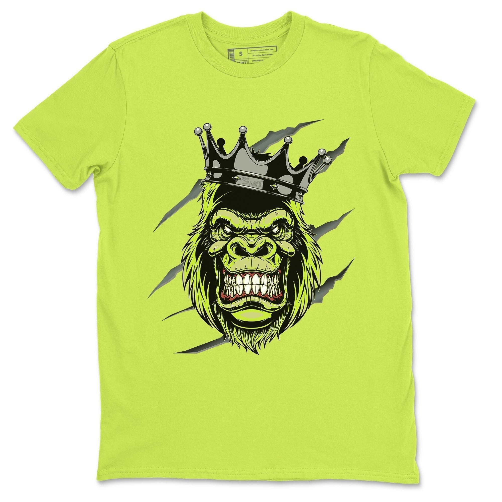 Jordan 4 '95 Neon Shirt To Match Jordans Ferocious Gorilla Sneaker Tees Jordan 4 '95 Neon Drip Gear Zone Sneaker Matching Clothing Unisex Shirts