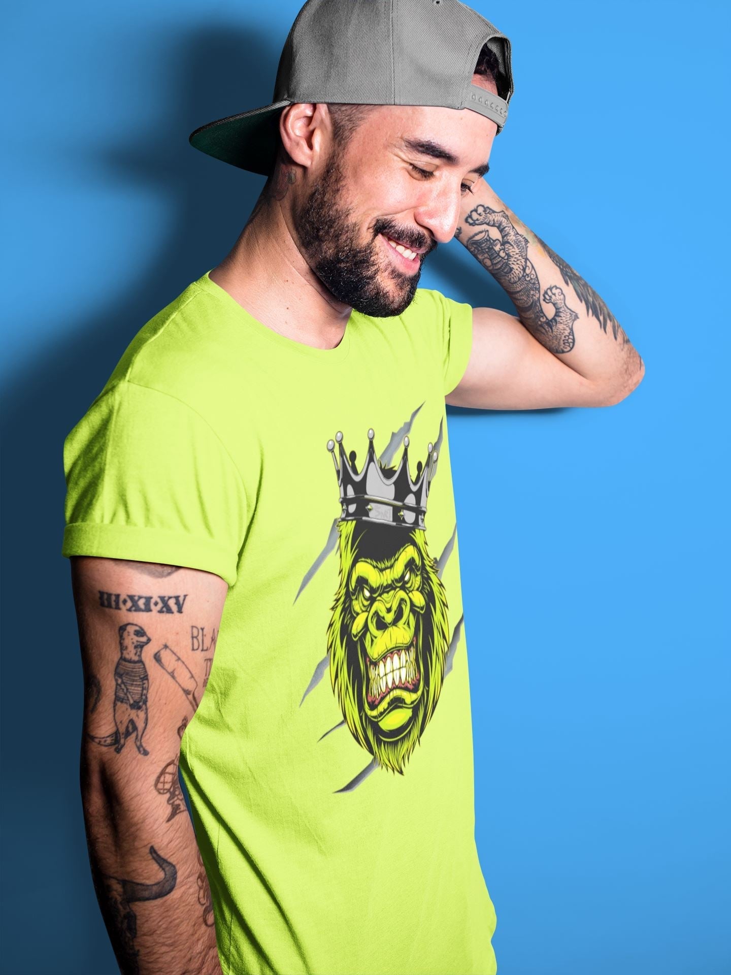 Jordan 4 '95 Neon Shirt To Match Jordans Ferocious Gorilla Sneaker Tees Jordan 4 '95 Neon Drip Gear Zone Sneaker Matching Clothing Unisex Shirts