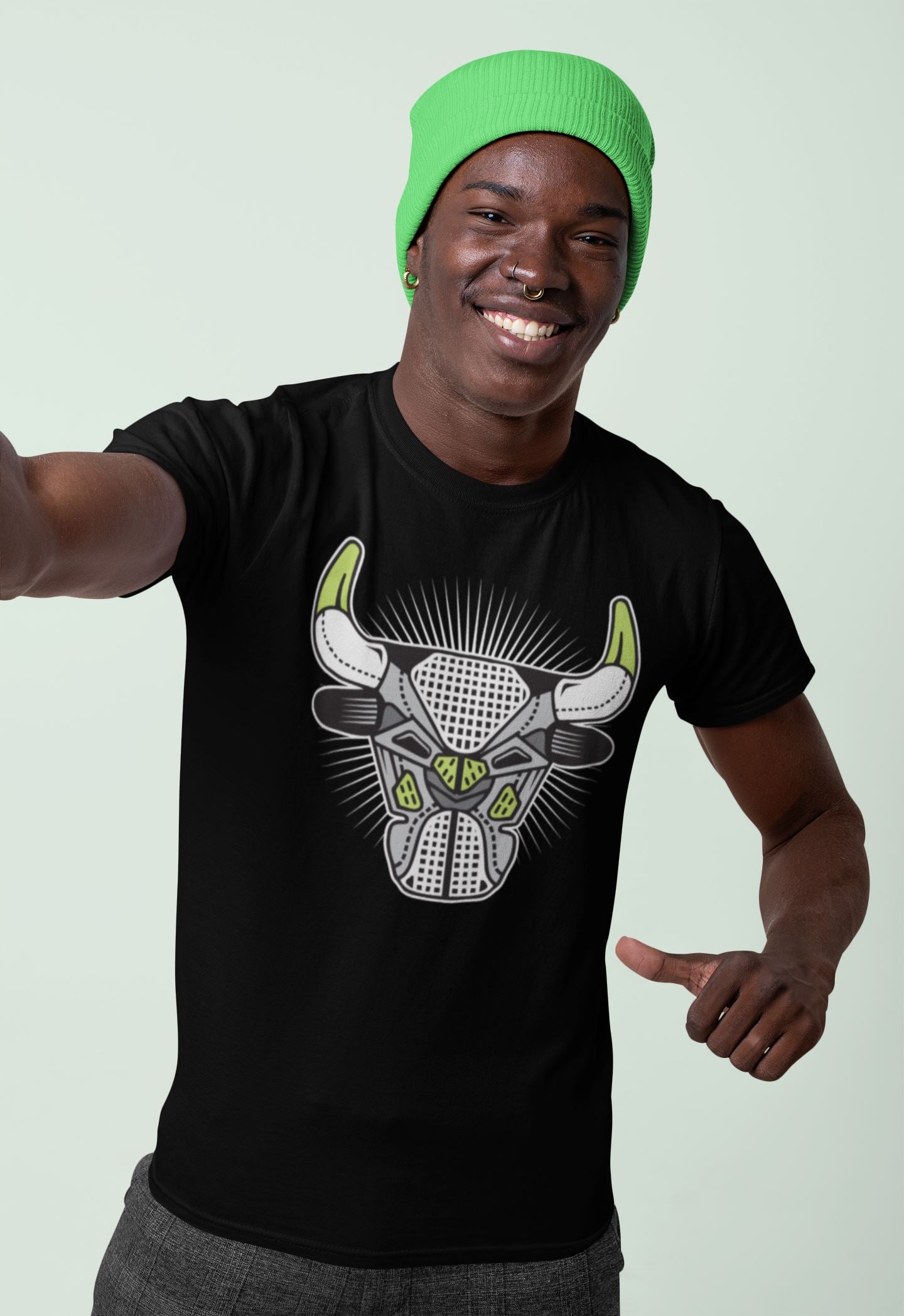 Jordan 4 '95 Neon Shirt To Match Jordans Bull Head Sneaker Tees Jordan 4 '95 Neon Drip Gear Zone Sneaker Matching Clothing Unisex Shirts