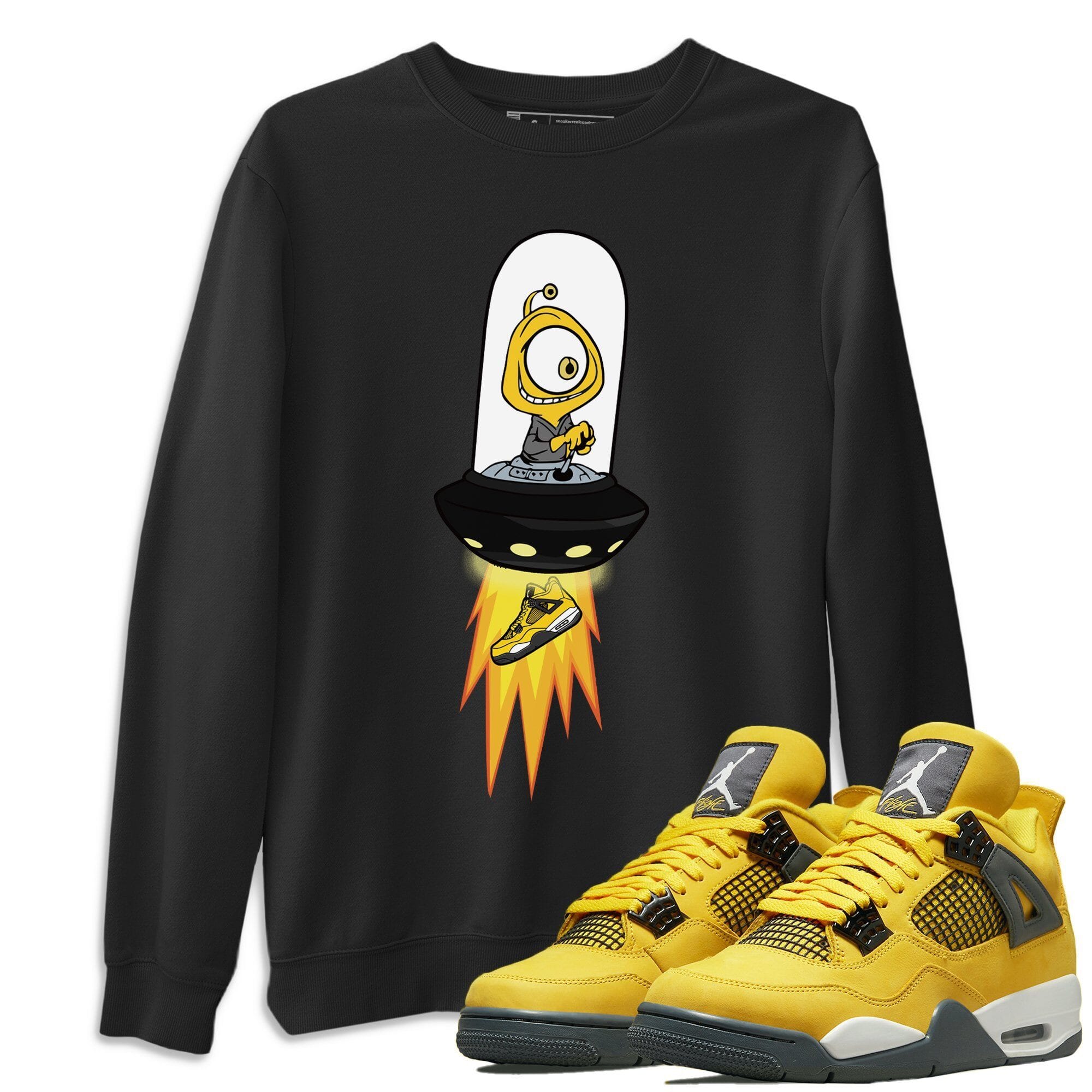 Jordan 4 Lightning Shirt To Match Jordans Alien Sneaker Tees Jordan 4 Lightning Drip Gear Zone Sneaker Matching Clothing Unisex Shirts