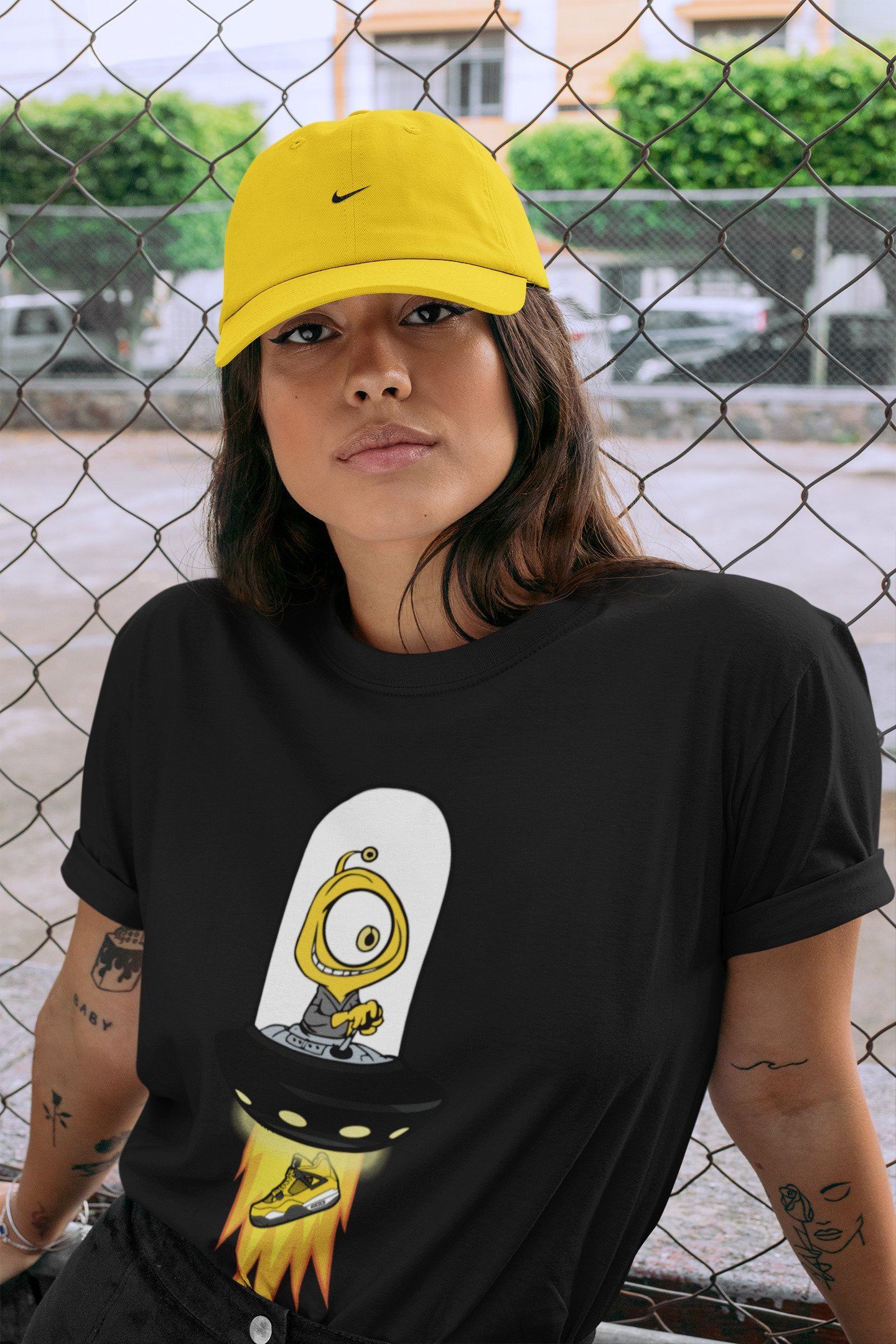 Jordan 4 Lightning Shirt To Match Jordans Alien Sneaker Tees Jordan 4 Lightning Drip Gear Zone Sneaker Matching Clothing Unisex Shirts