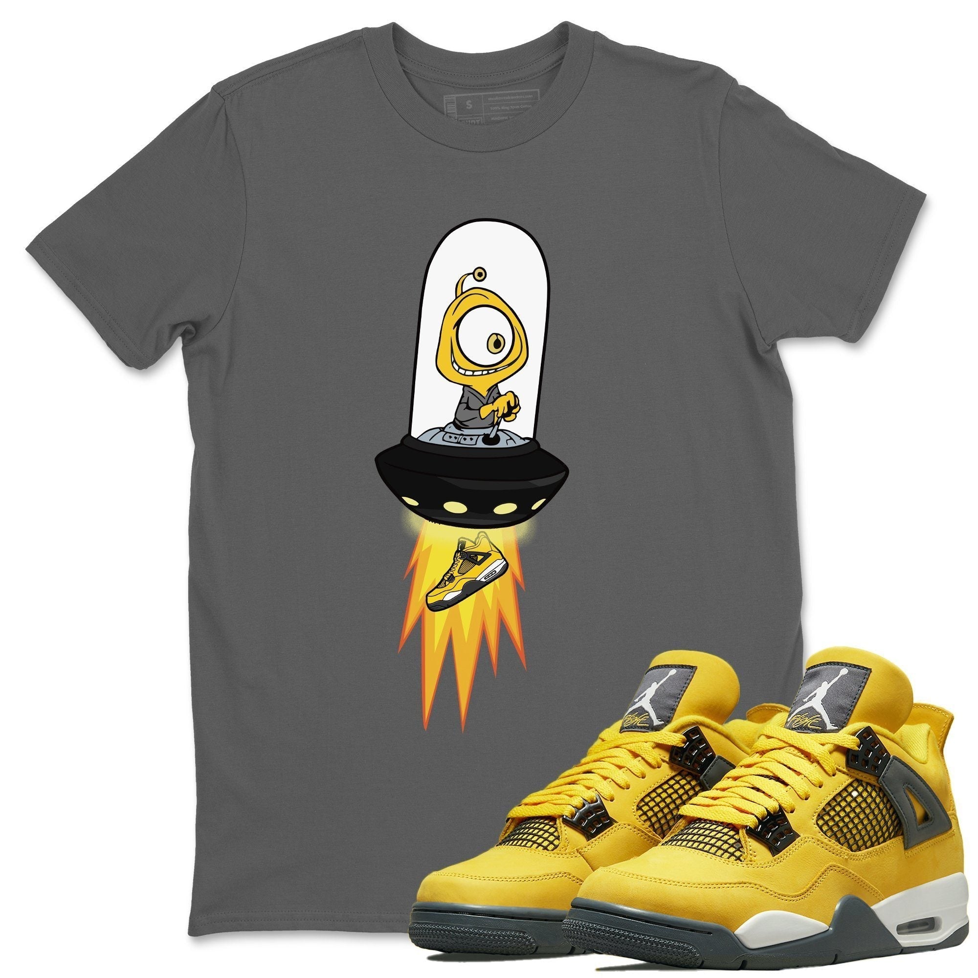 Jordan 4 Lightning Shirt To Match Jordans Alien Sneaker Tees Jordan 4 Lightning Drip Gear Zone Sneaker Matching Clothing Unisex Shirts