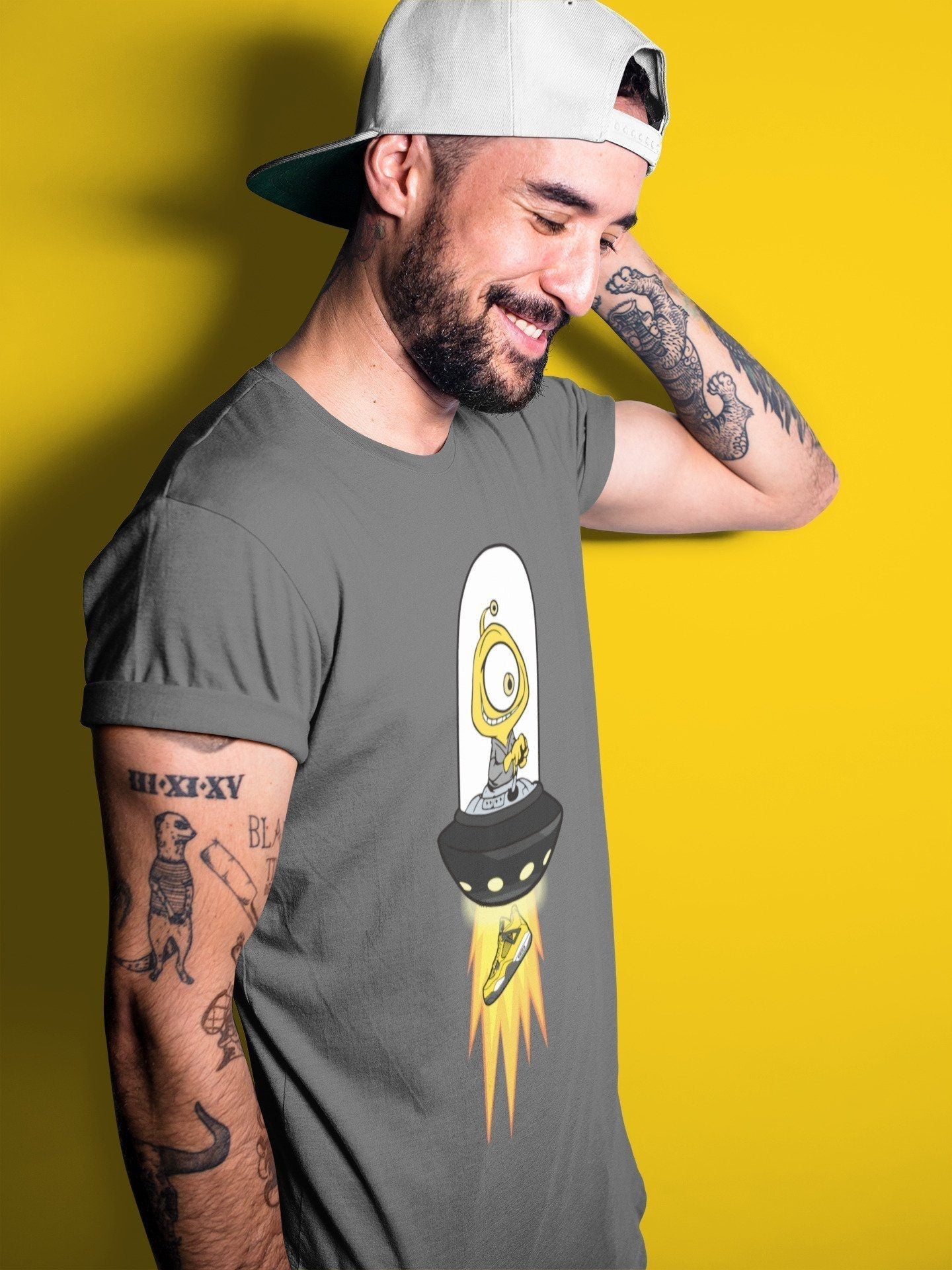 Jordan 4 Lightning Shirt To Match Jordans Alien Sneaker Tees Jordan 4 Lightning Drip Gear Zone Sneaker Matching Clothing Unisex Shirts