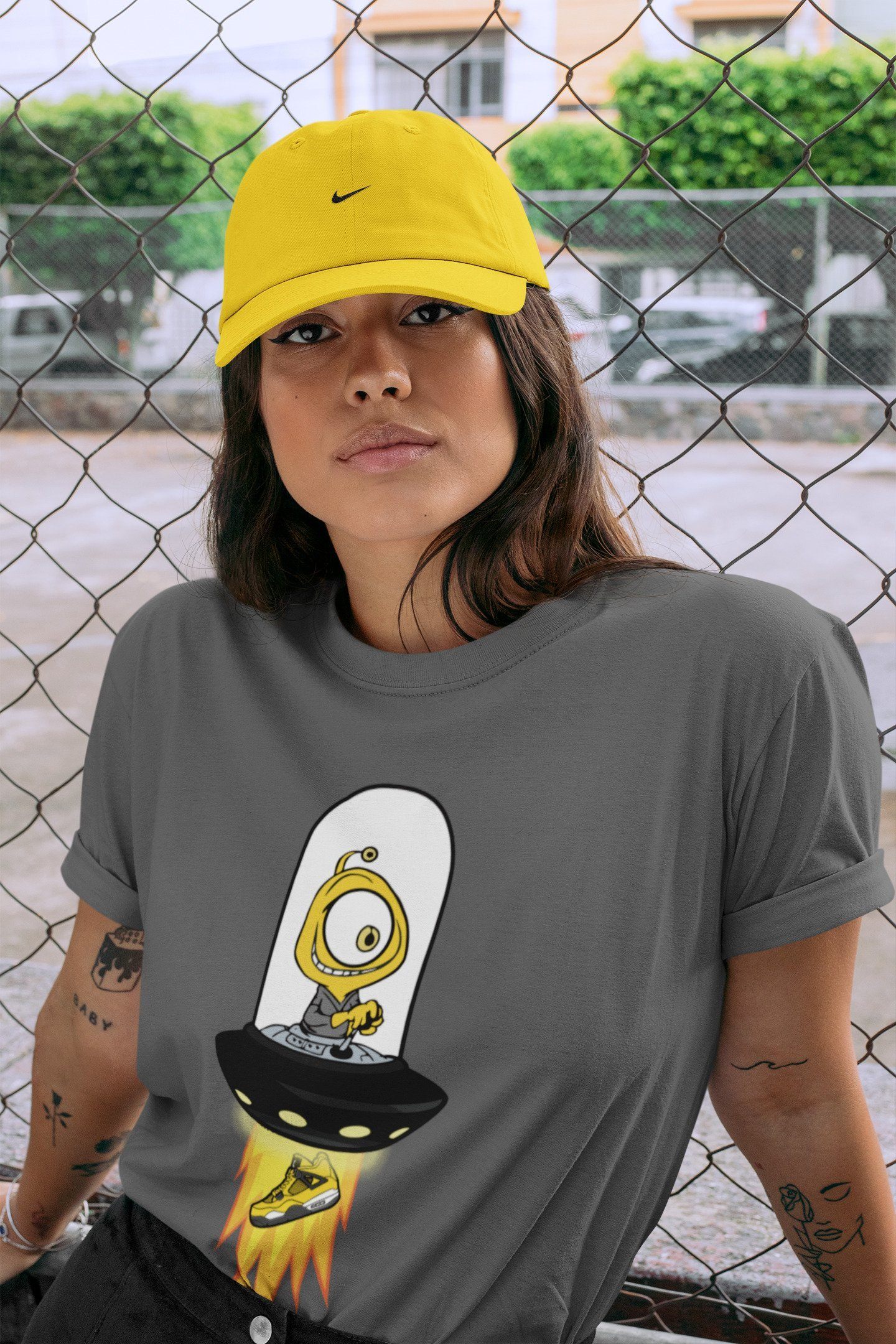 Jordan 4 Lightning Shirt To Match Jordans Alien Sneaker Tees Jordan 4 Lightning Drip Gear Zone Sneaker Matching Clothing Unisex Shirts