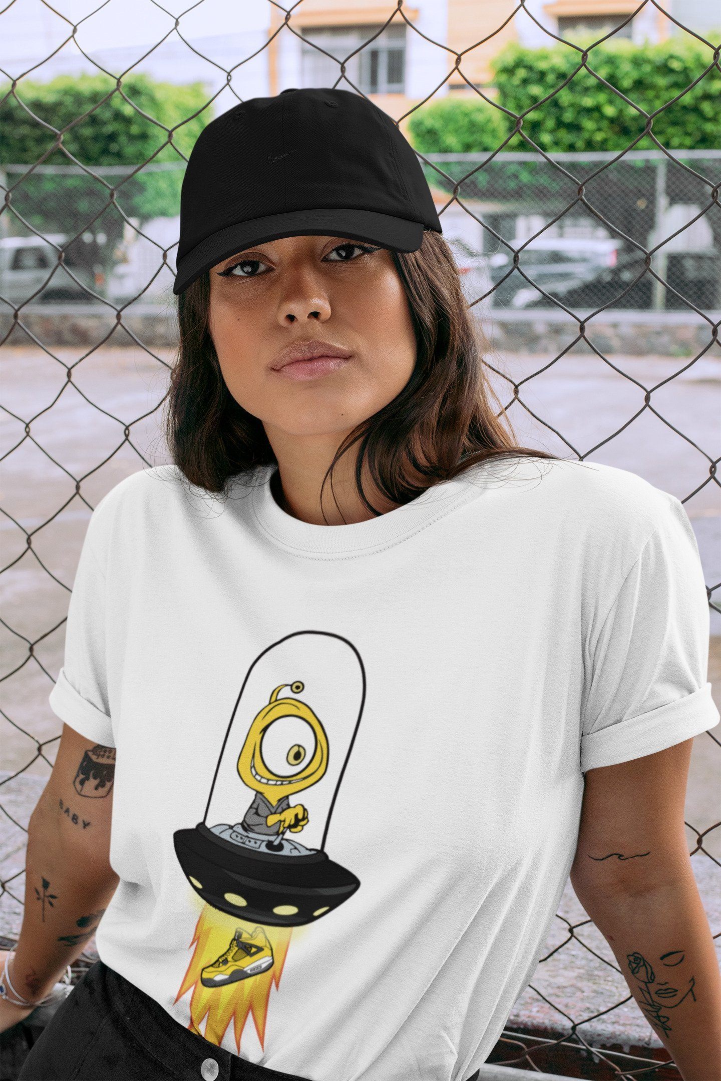 Jordan 4 Lightning Shirt To Match Jordans Alien Sneaker Tees Jordan 4 Lightning Drip Gear Zone Sneaker Matching Clothing Unisex Shirts