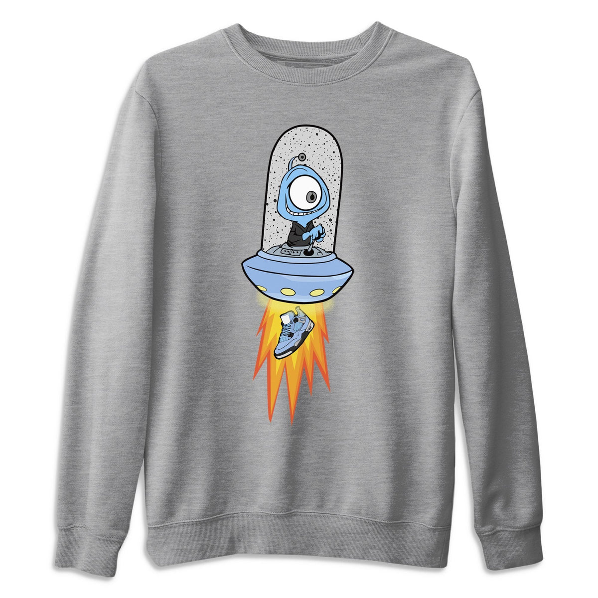 Jordan 4 University Blue Shirt To Match Jordans Alien Sneaker Tees Jordan 4 University Blue Drip Gear Zone Sneaker Matching Clothing Unisex Shirts