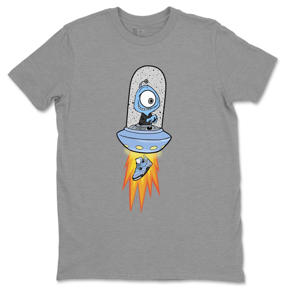 Jordan 4 University Blue Shirt To Match Jordans Alien Sneaker Tees Jordan 4 University Blue Drip Gear Zone Sneaker Matching Clothing Unisex Shirts