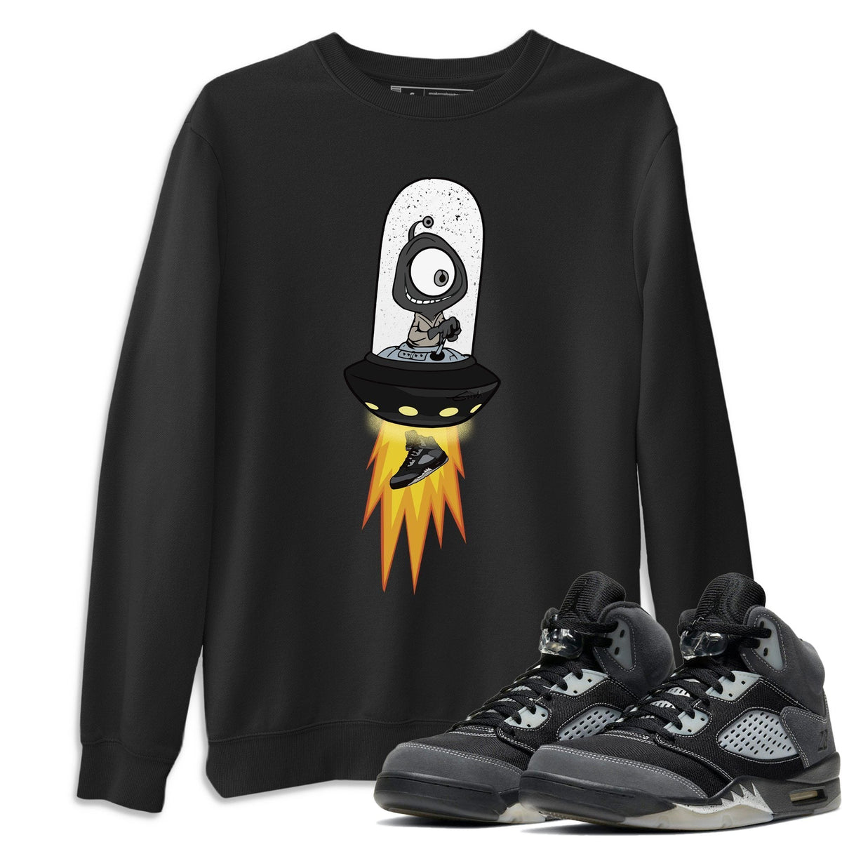 Jordan 5 Anthracite Shirt To Match Jordans Alien Sneaker Tees Jordan 5 Anthracite Drip Gear Zone Sneaker Matching Clothing Unisex Shirts
