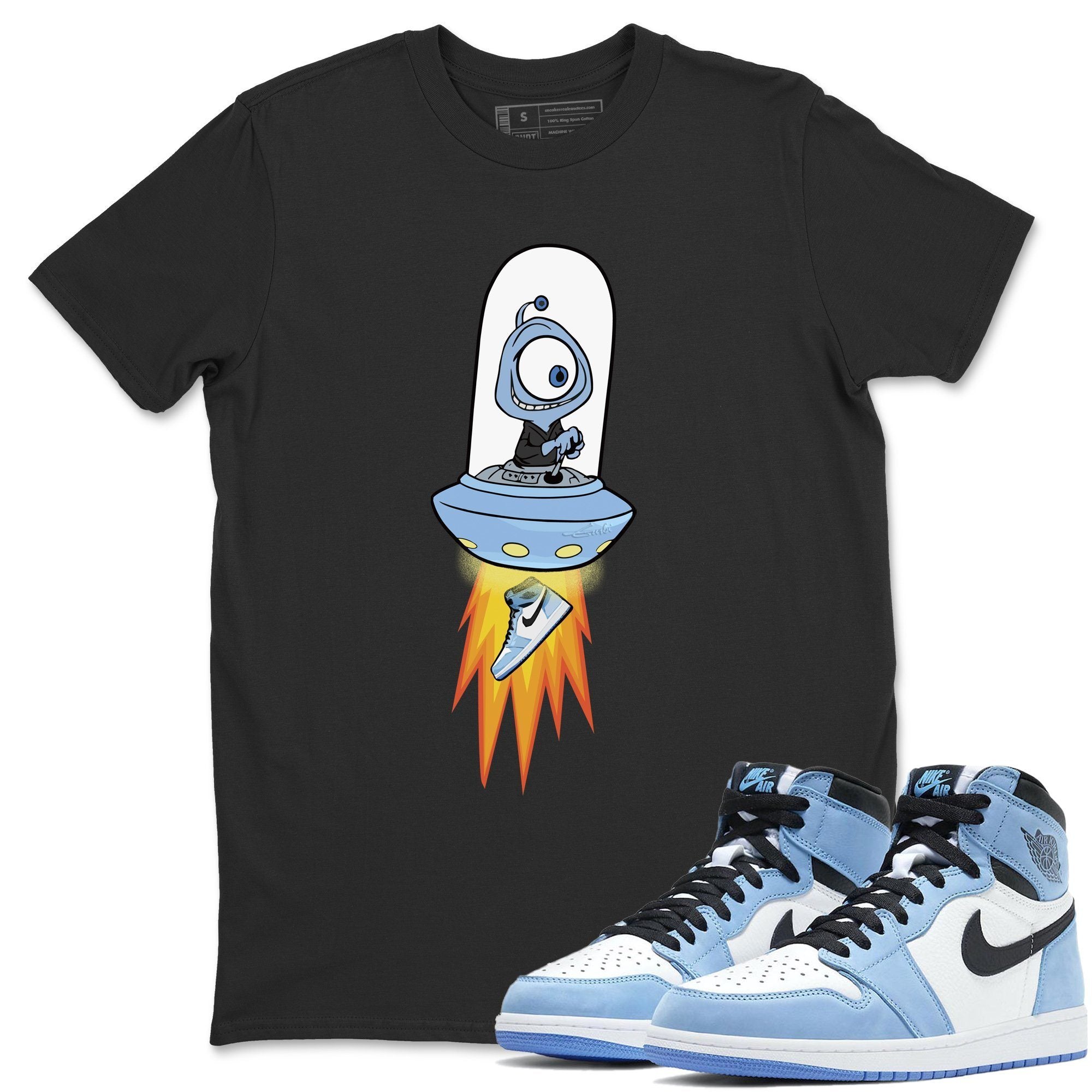 Jordan 1 University Blue Shirt To Match Jordans Alien Sneaker Tees Jordan 1 University Blue Drip Gear Zone Sneaker Matching Clothing Unisex Shirts