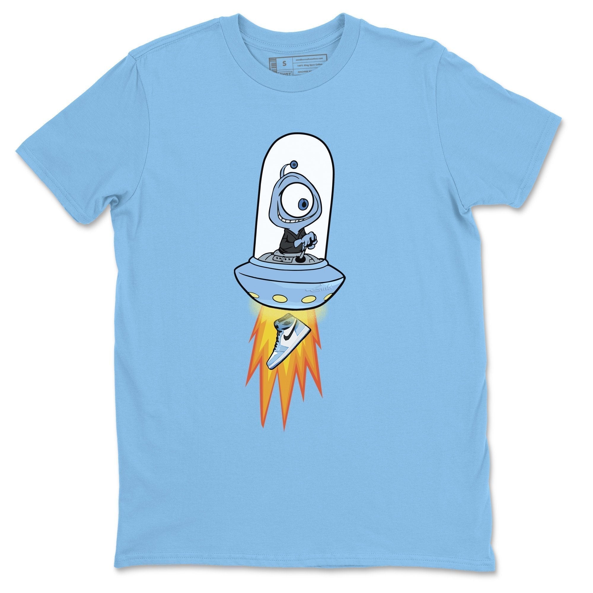 Jordan 1 University Blue Shirt To Match Jordans Alien Sneaker Tees Jordan 1 University Blue Drip Gear Zone Sneaker Matching Clothing Unisex Shirts