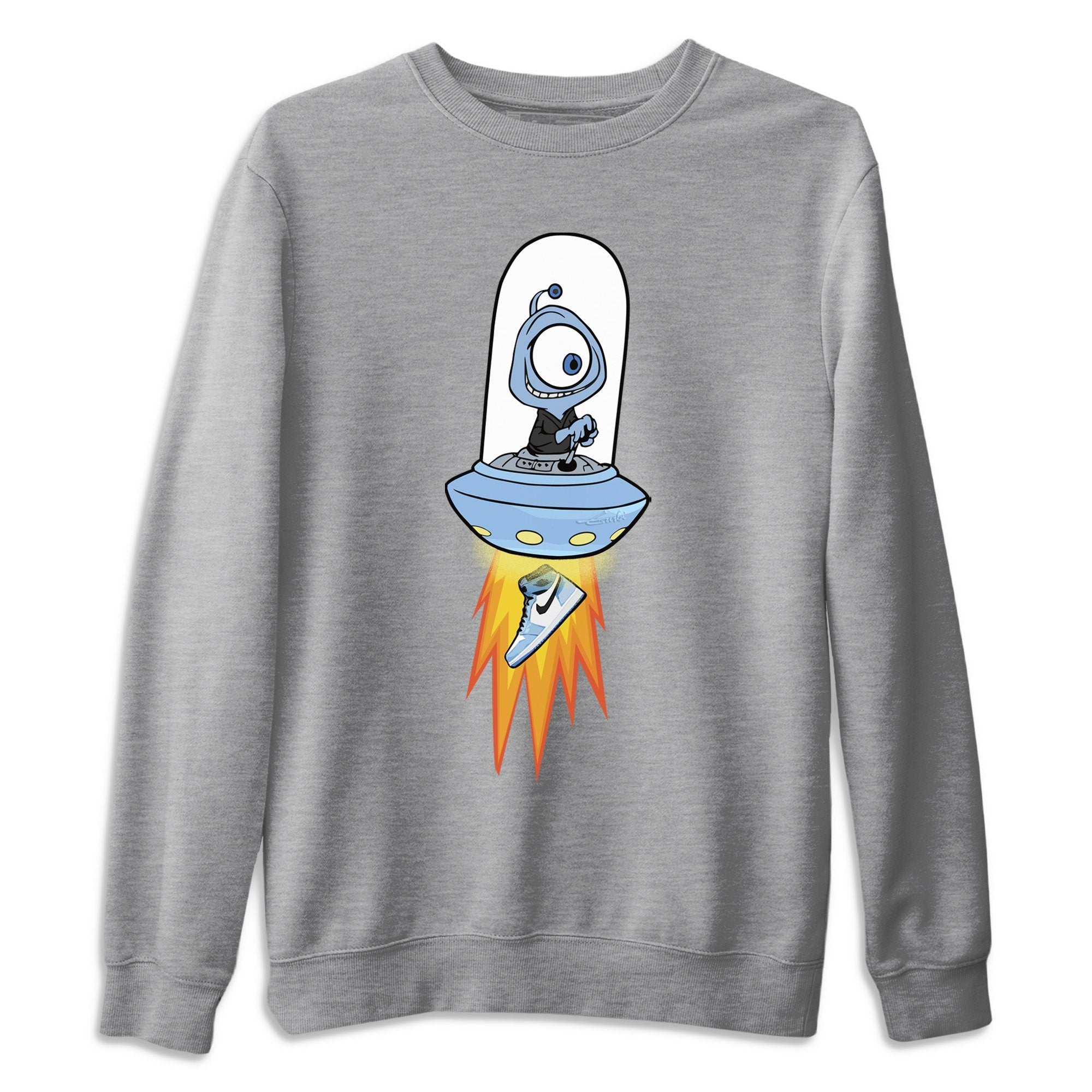 Jordan 1 University Blue Shirt To Match Jordans Alien Sneaker Tees Jordan 1 University Blue Drip Gear Zone Sneaker Matching Clothing Unisex Shirts