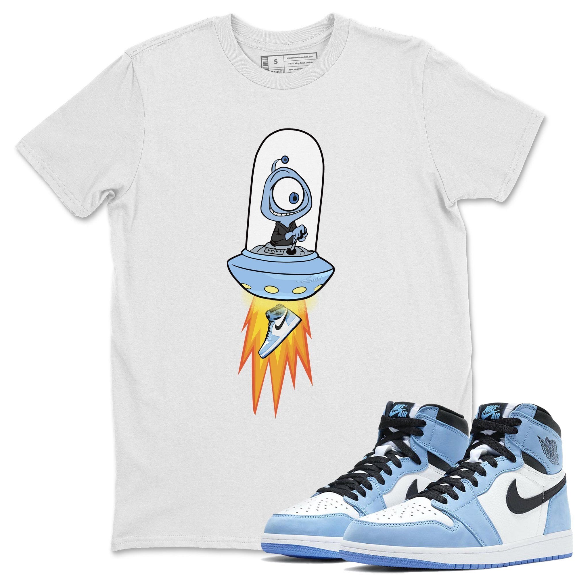 Jordan 1 University Blue Shirt To Match Jordans Alien Sneaker Tees Jordan 1 University Blue Drip Gear Zone Sneaker Matching Clothing Unisex Shirts