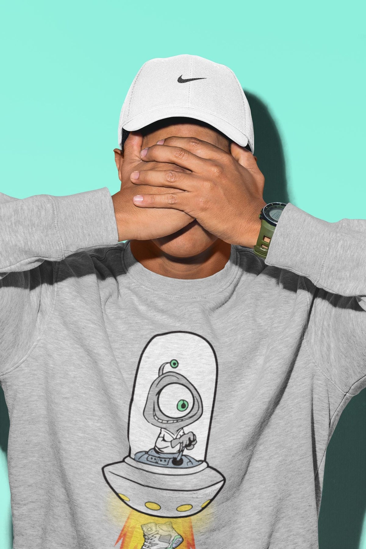 Jordan 6 Mint Foam Sneaker Matching T-Shirt Alien Sneaker Tees Jordan 6 Mint Foam Sneaker Release Tees Crew Neck Tees