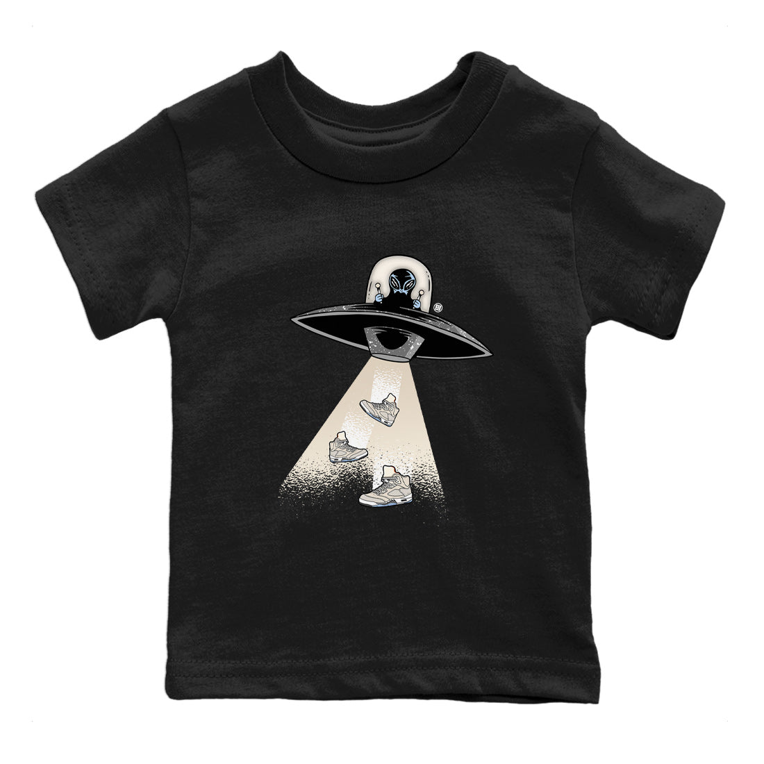 Air Jordan 5 Craft Sneaker Match Tees Alien Thief Streetwear Sneaker Shirt 5s Craft Streetwear Sneaker Shirt Kids Shirts Black 2