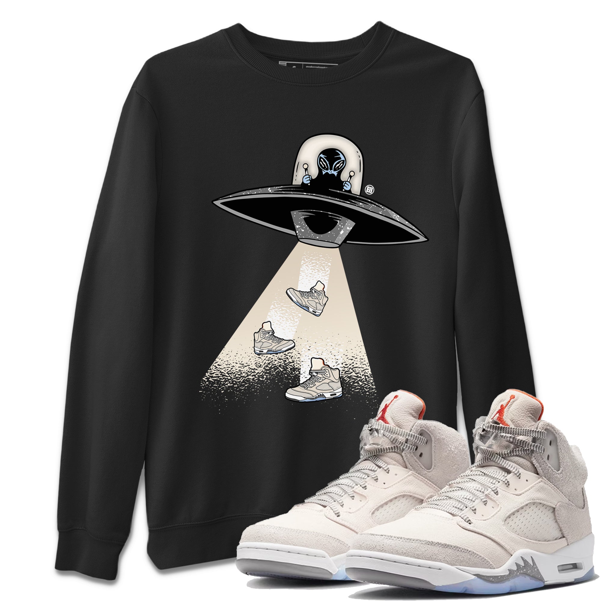 Air Jordan 5 Craft Sneaker Match Tees Alien Thief Streetwear Sneaker Shirt 5s Craft Streetwear Sneaker Shirt Unisex Shirts Black 1
