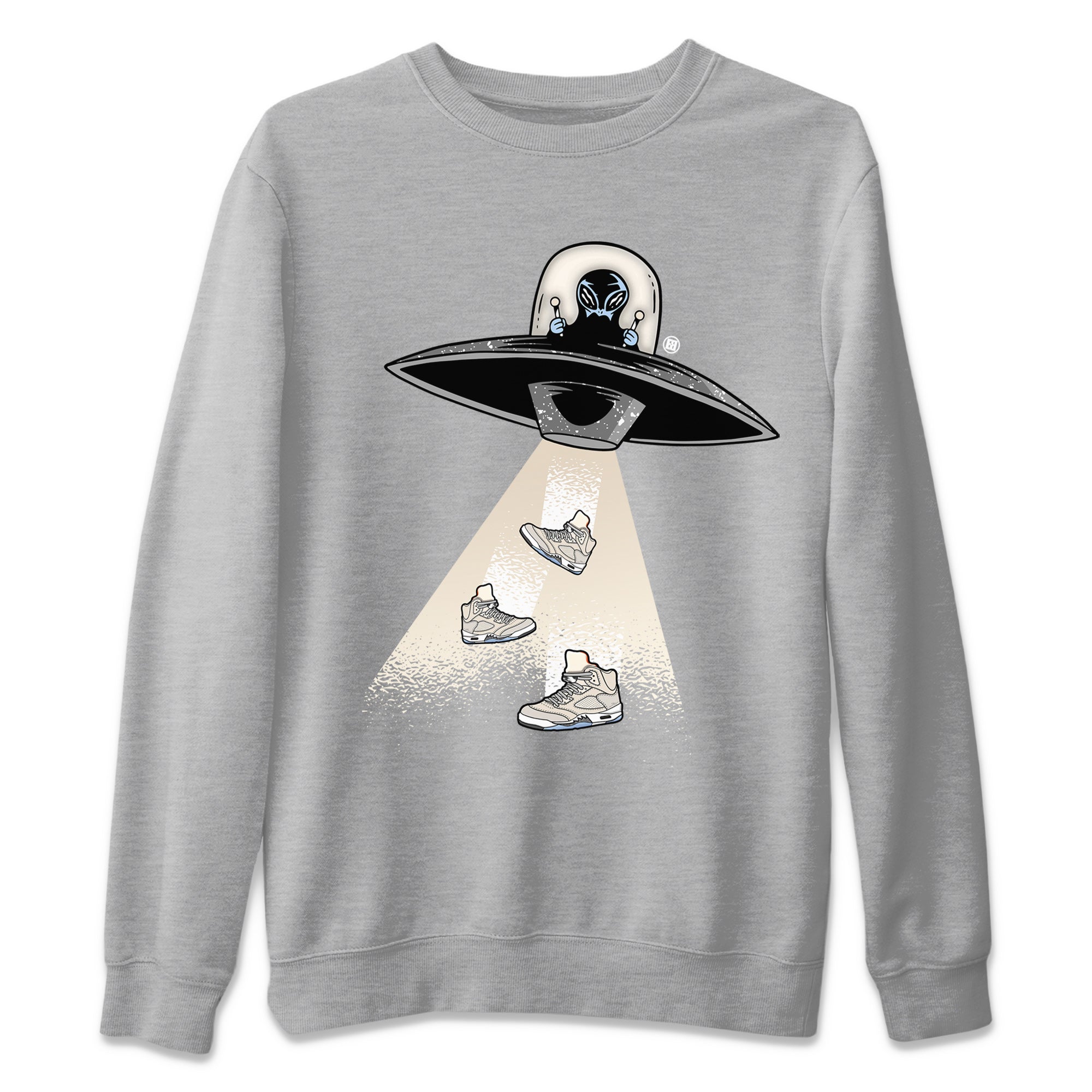 Air Jordan 5 Craft Sneaker Match Tees Alien Thief Streetwear Sneaker Shirt 5s Craft Streetwear Sneaker Shirt Unisex Shirts Heather Grey 2