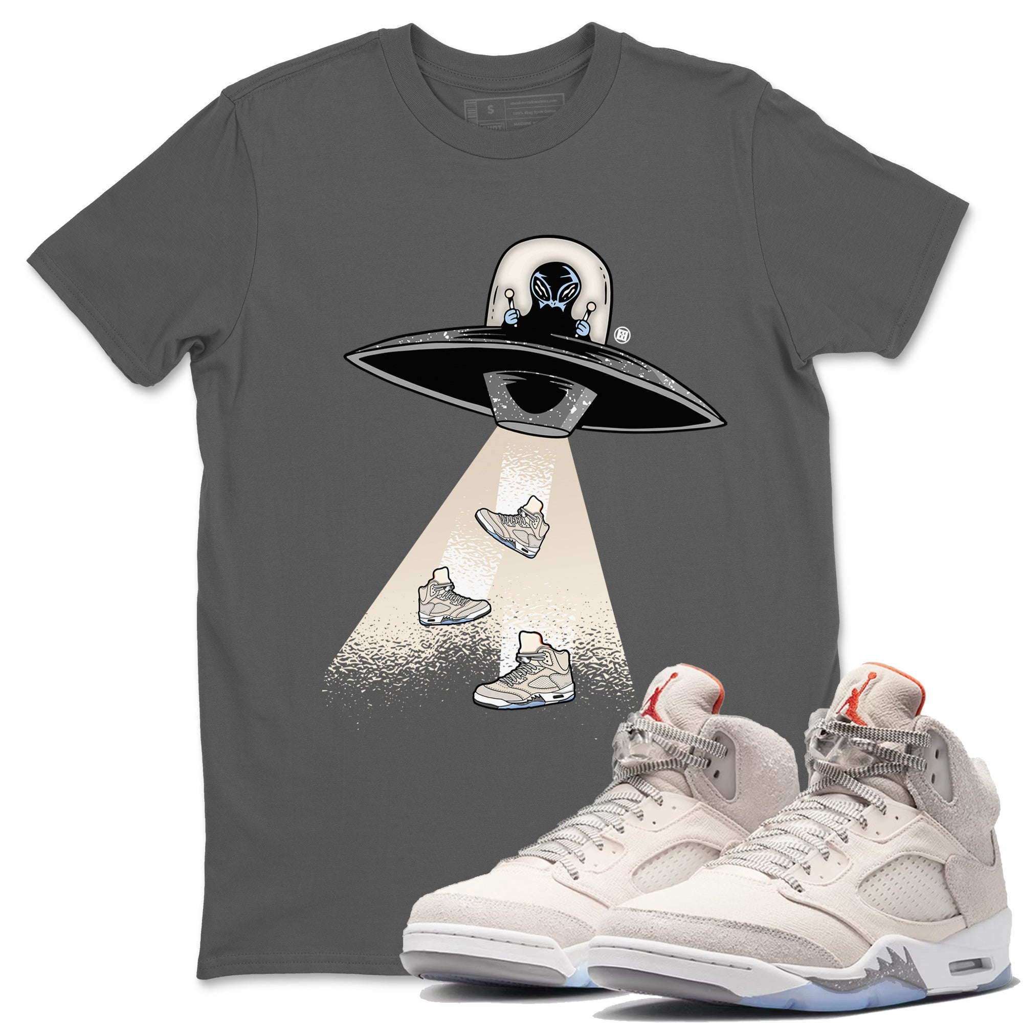 Air Jordan 5 Craft Sneaker Match Tees Alien Thief Streetwear Sneaker Shirt 5s Craft Streetwear Sneaker Shirt Unisex Shirts Cool Grey 1