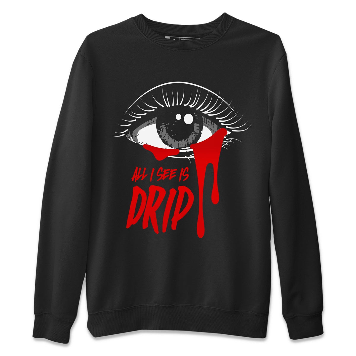 Jordan 12 Playoffs Sneaker Matching T-Shirt All I See Is Drip Sneaker Tees Jordan 12 Playoffs Sneaker Release Tees Crew Neck Tees