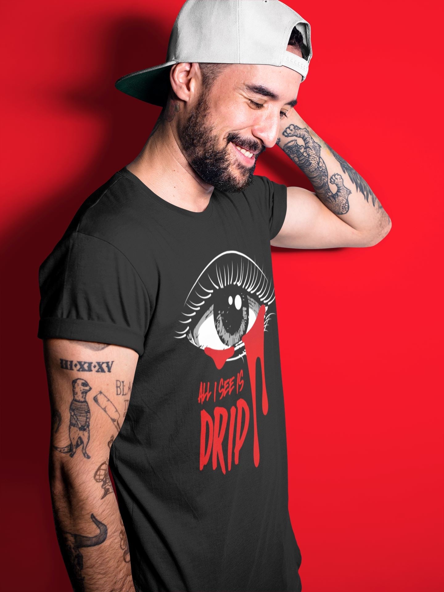 Jordan 12 Playoffs Sneaker Matching T-Shirt All I See Is Drip Sneaker Tees Jordan 12 Playoffs Sneaker Release Tees Crew Neck Tees