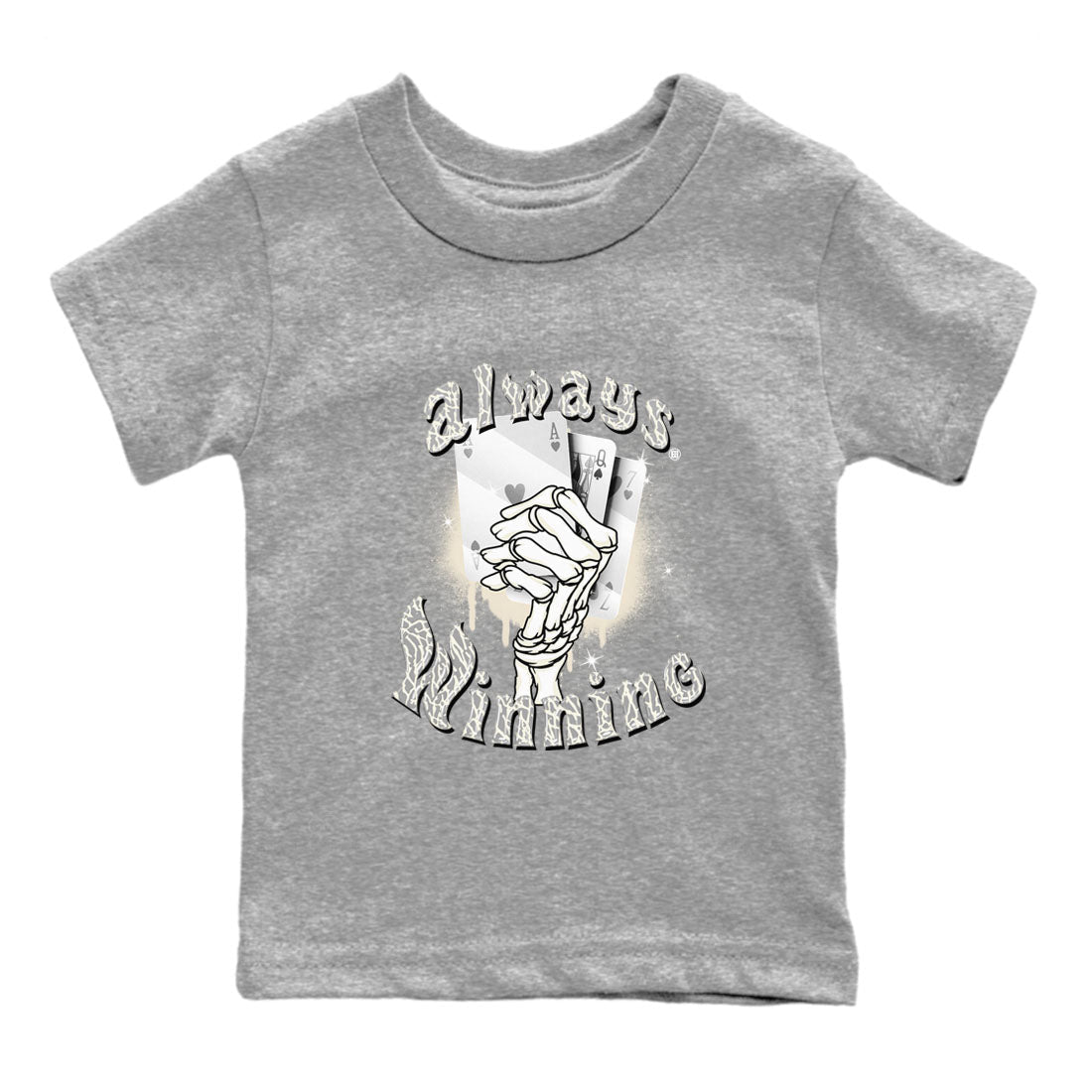 Jordan 3 Craft Ivory shirt to match jordans Always Winning sneaker tees 3s Ivory Drip Gear Zone baby toddler Heather Grey 2 cotton Shirt