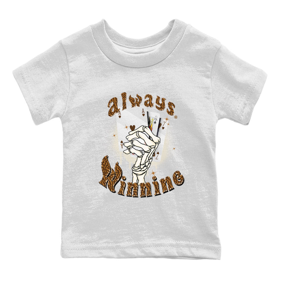 Air Jordan 3 Palomino shirt to match jordans Always Winning Streetwear Sneaker Shirt Jordan 3 Retro Palomino Drip Gear Zone Sneaker Matching Clothing Baby Toddler White 2 T-Shirt